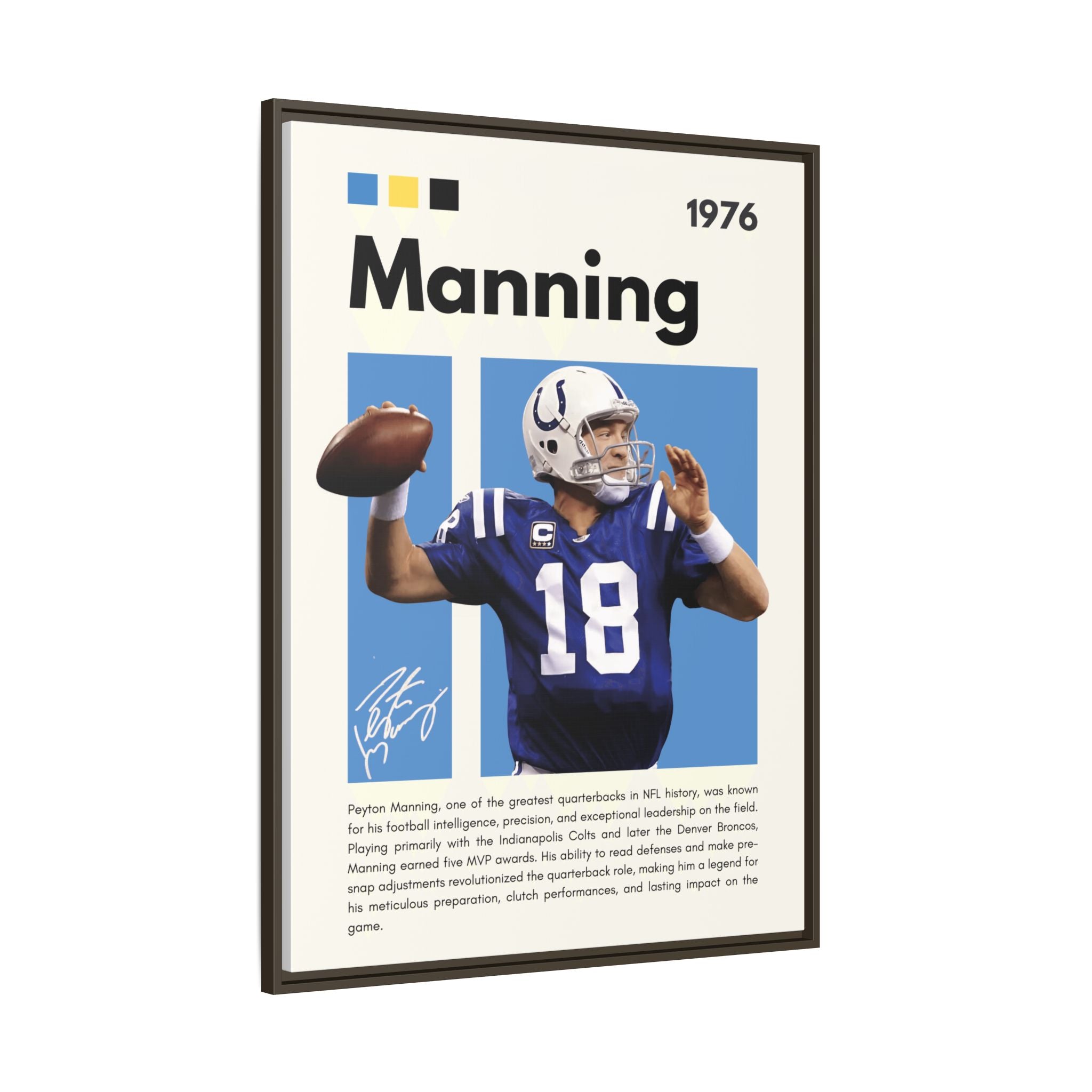 Peyton Manning: Gridiron Genius - Canvas Wall Art