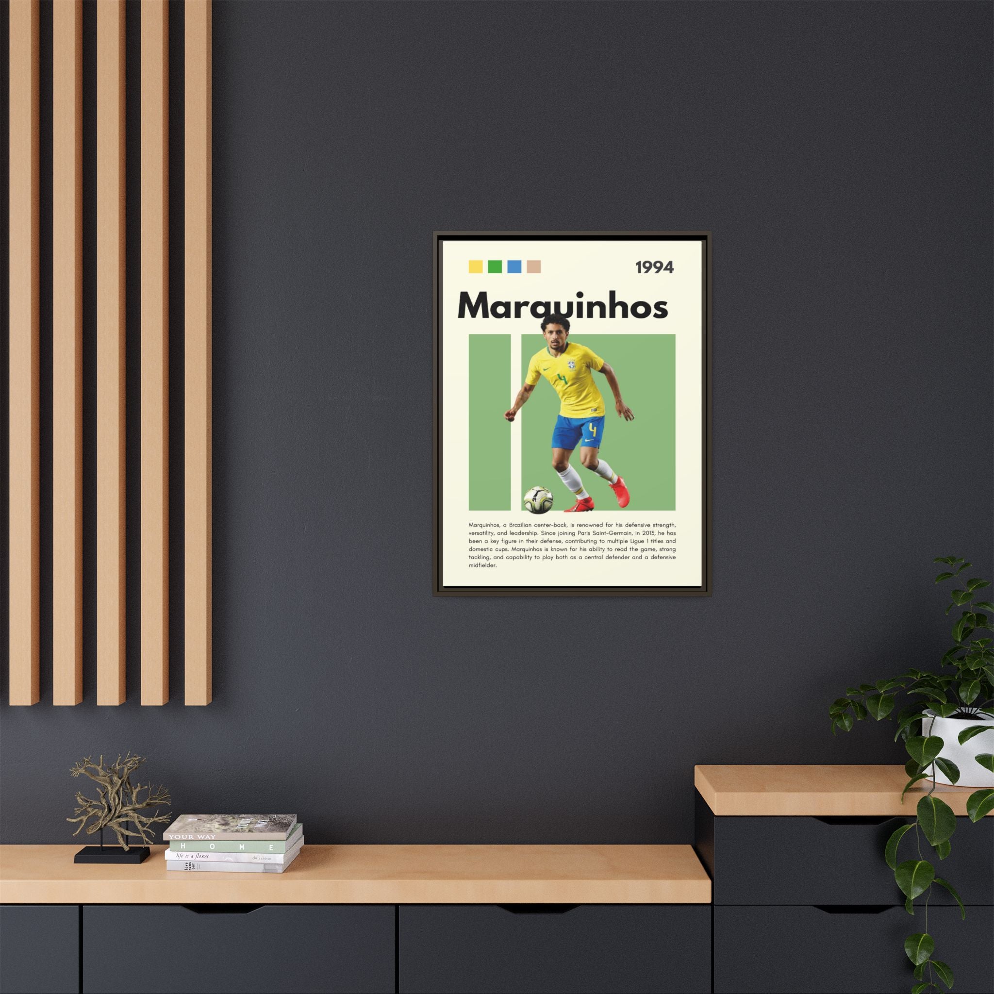 Marquinhos: Defensive Maestro - Canvas Wall Art