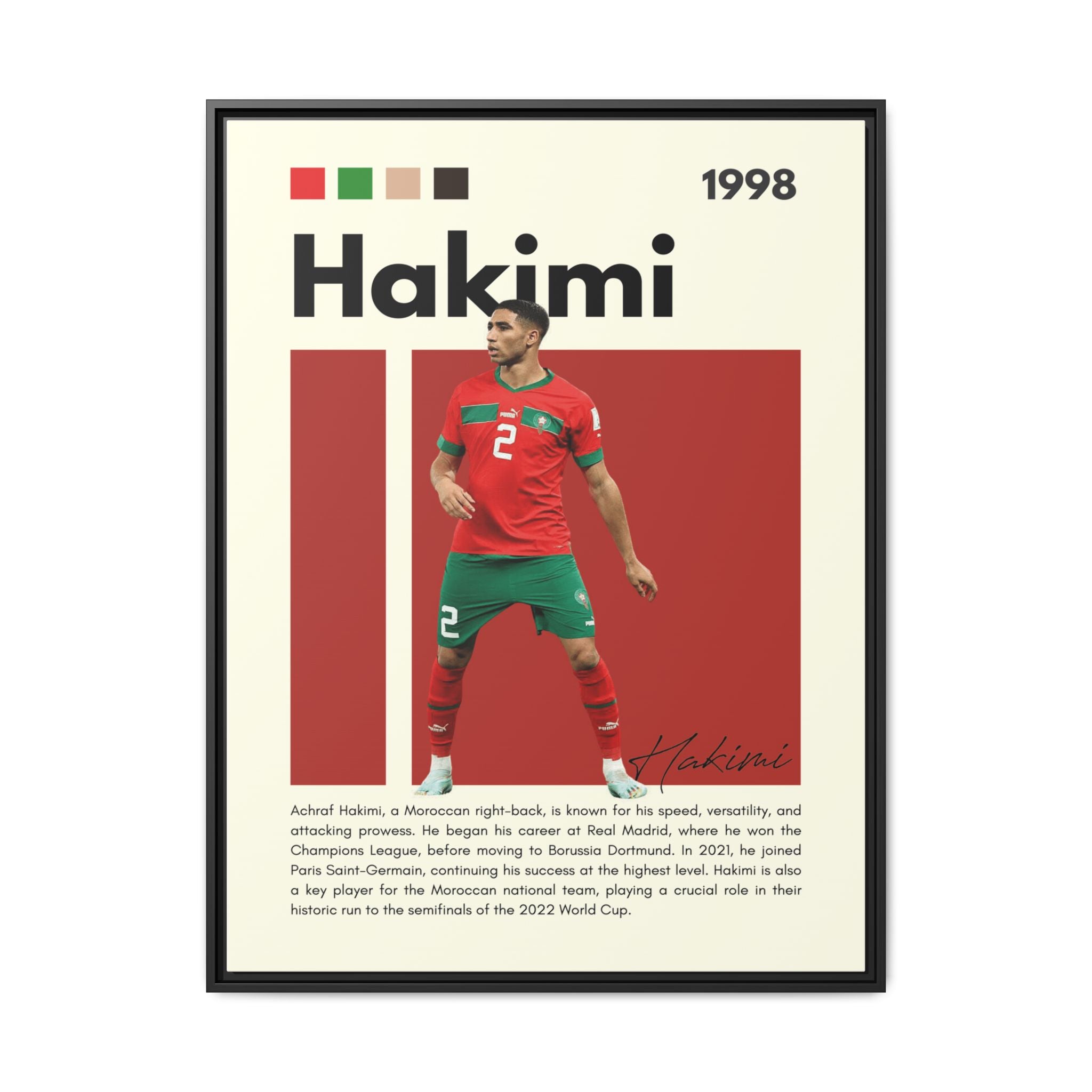 Hakimi: Lightning of Morocco - Canvas Wall Art