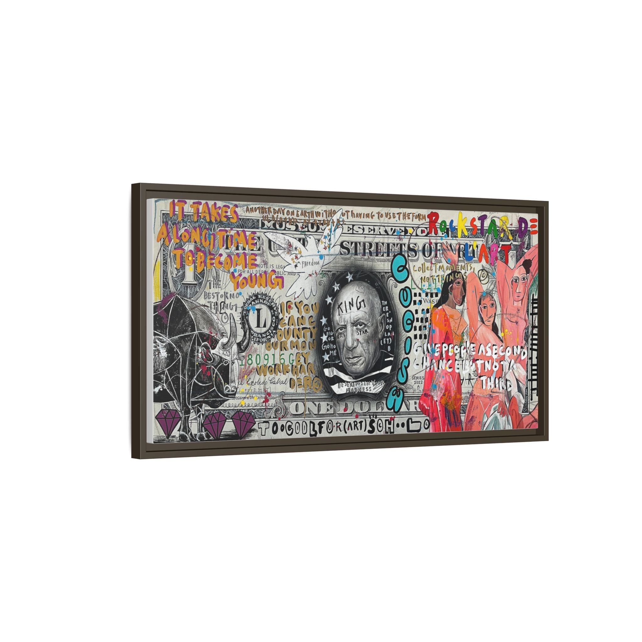 Cultural Remix: Pop Art Portrait, Street Art Legacy, Contemporary Expression - Canvas Wall Art