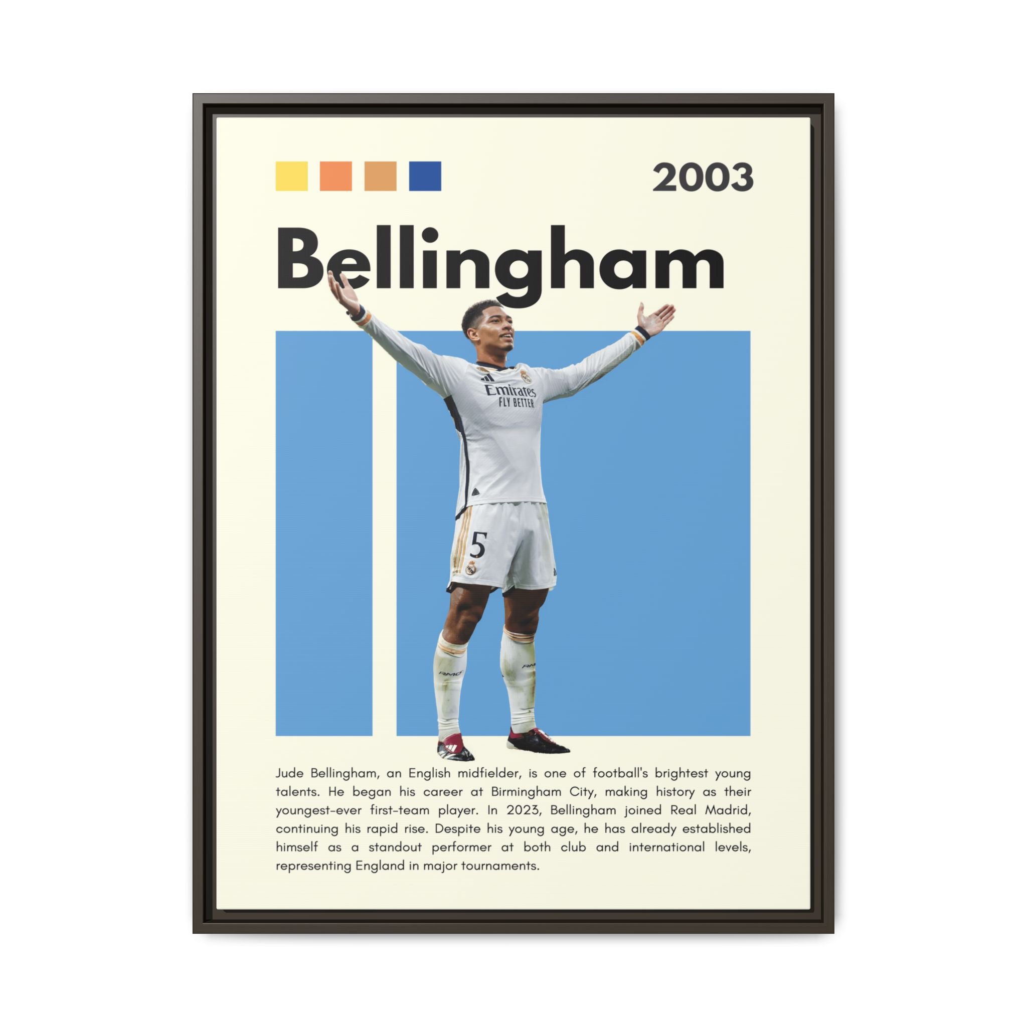 Jude Bellingham: Rising Star - Canvas Wall Art