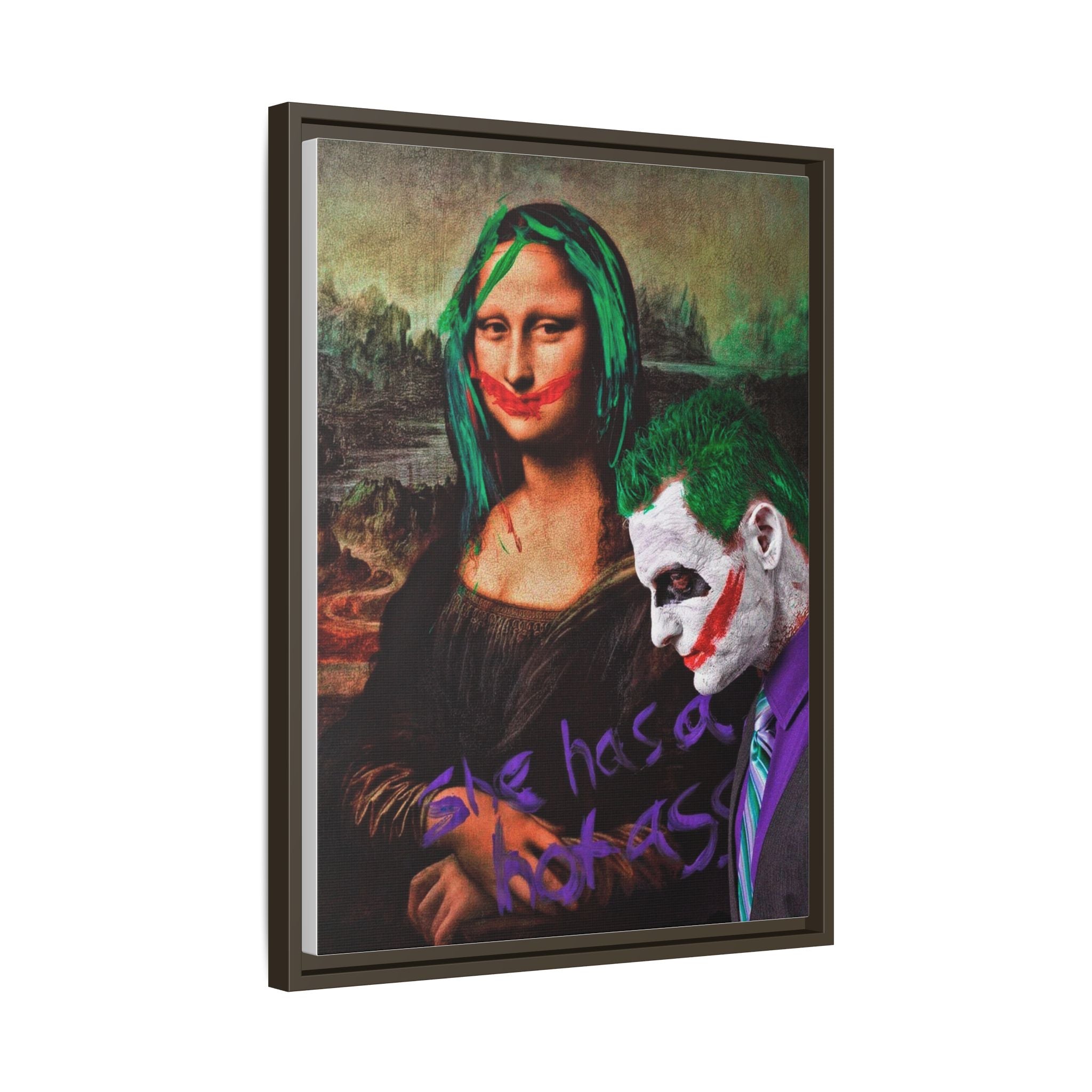 Mona Lisa Metamorphosis: Pop Culture Remix, Comic Book Reimagining - Canvas Wall Art