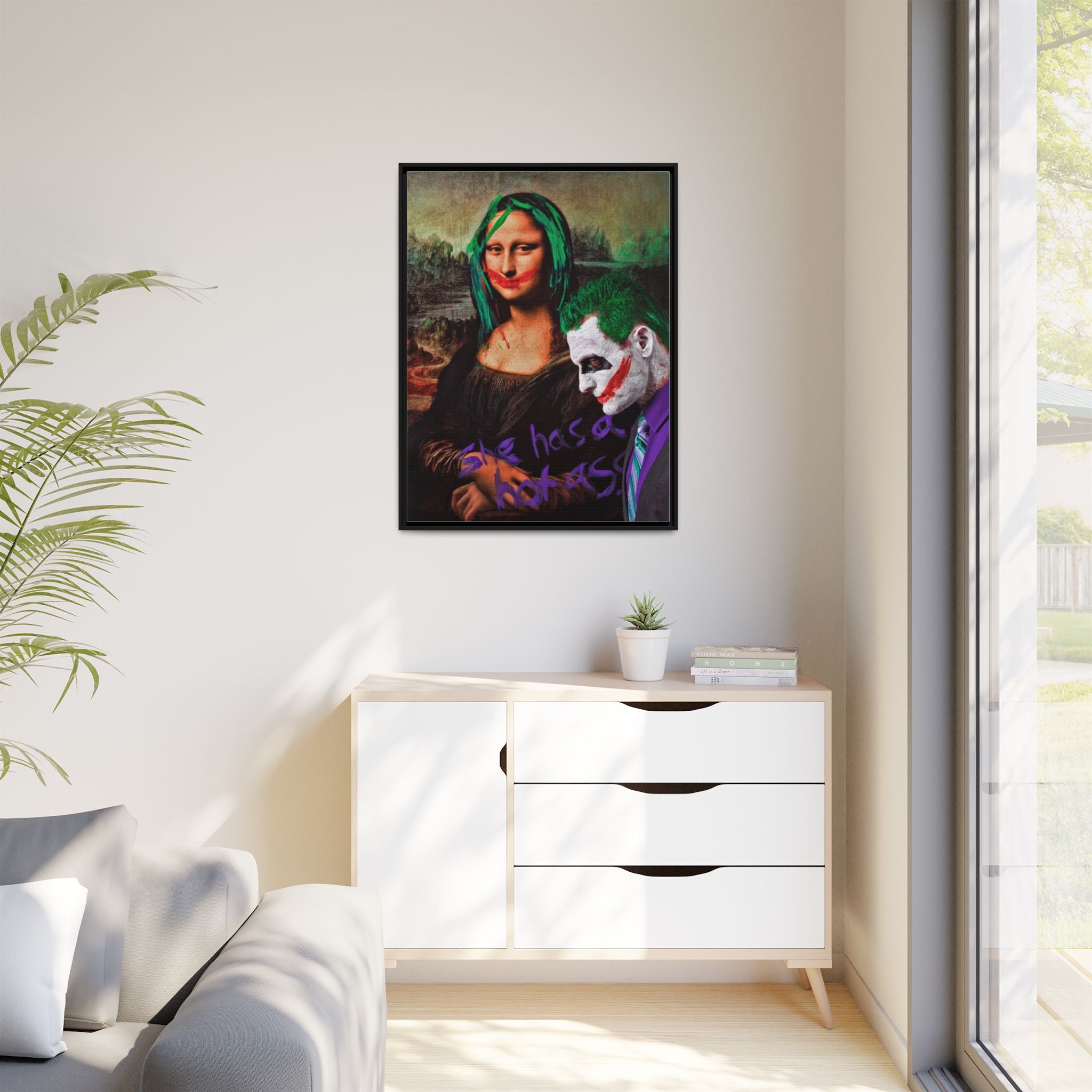 Mona Lisa Metamorphosis: Pop Culture Remix, Comic Book Reimagining - Canvas Wall Art