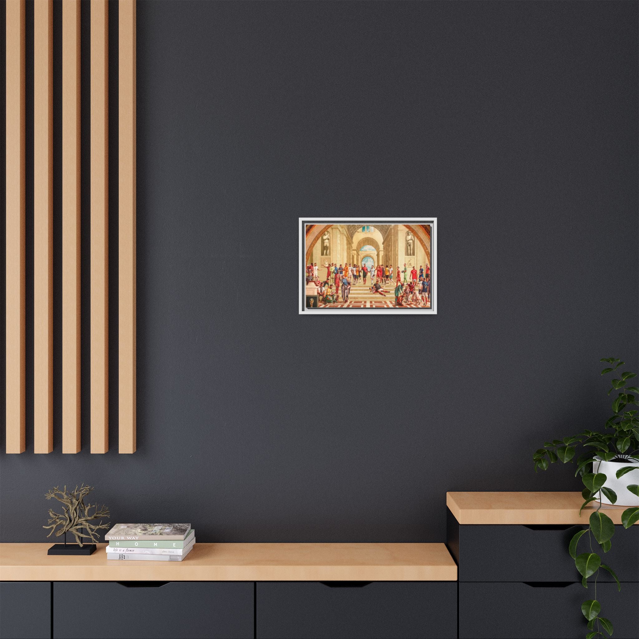 Pantheon of Football Glory: World Cup 2022 Immortalized, Global Soccer Legends Memorialized - Canvas Wall Art