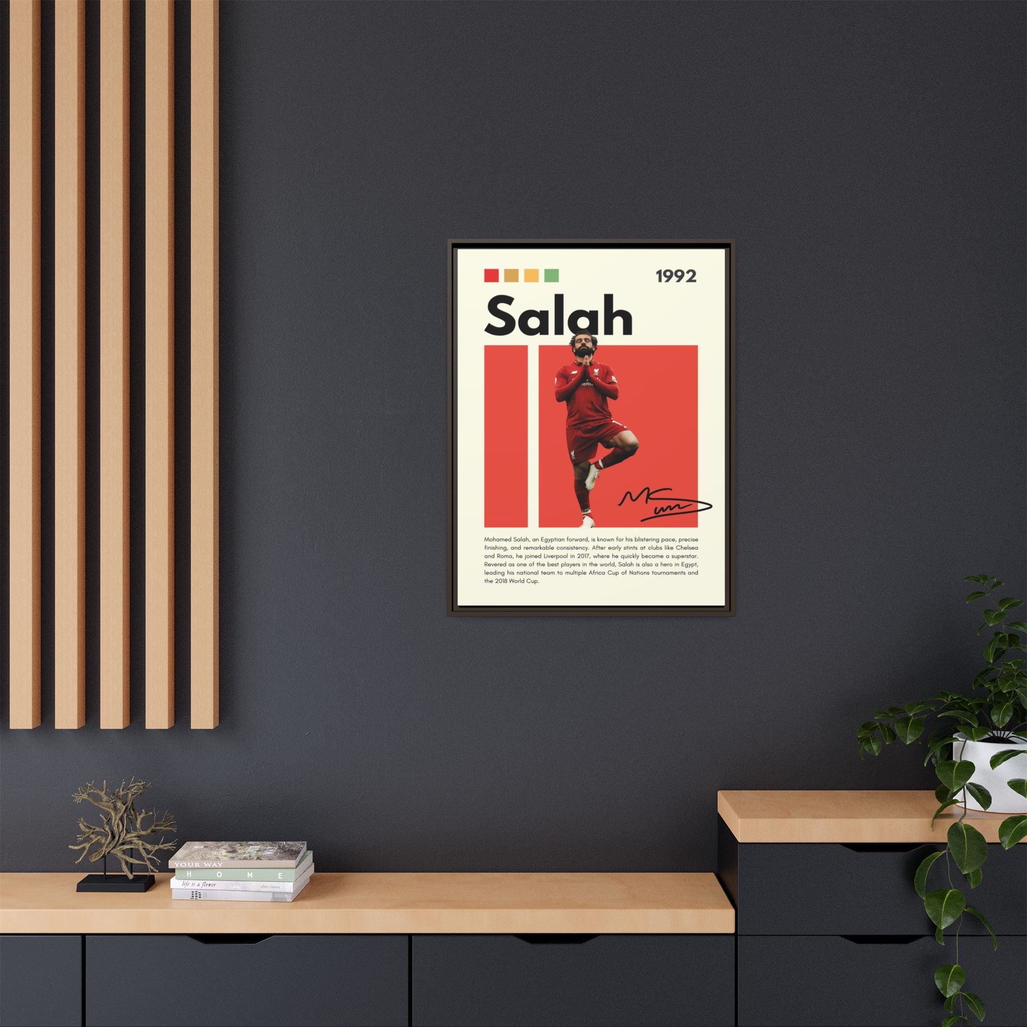 Mohamed Salah: Liverpool Legend
Egyptian King of Football
Salah's Blazing Red Journey
Iconic Forward - Canvas Wall Art