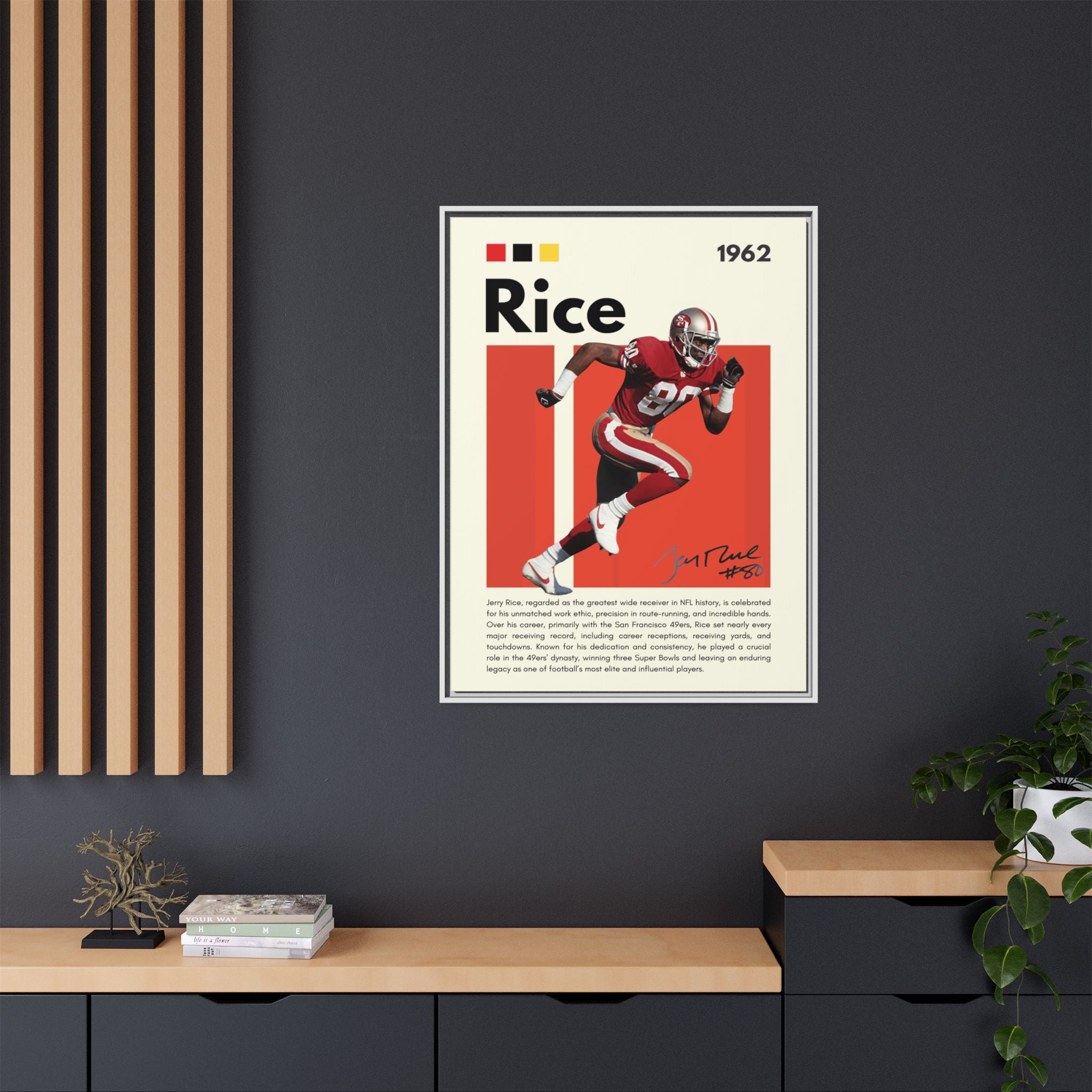 Jerry Rice: Gridiron Legend - Canvas Wall Art