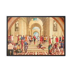 Pantheon of Football Glory: World Cup 2022 Immortalized, Global Soccer Legends Memorialized - Canvas Wall Art