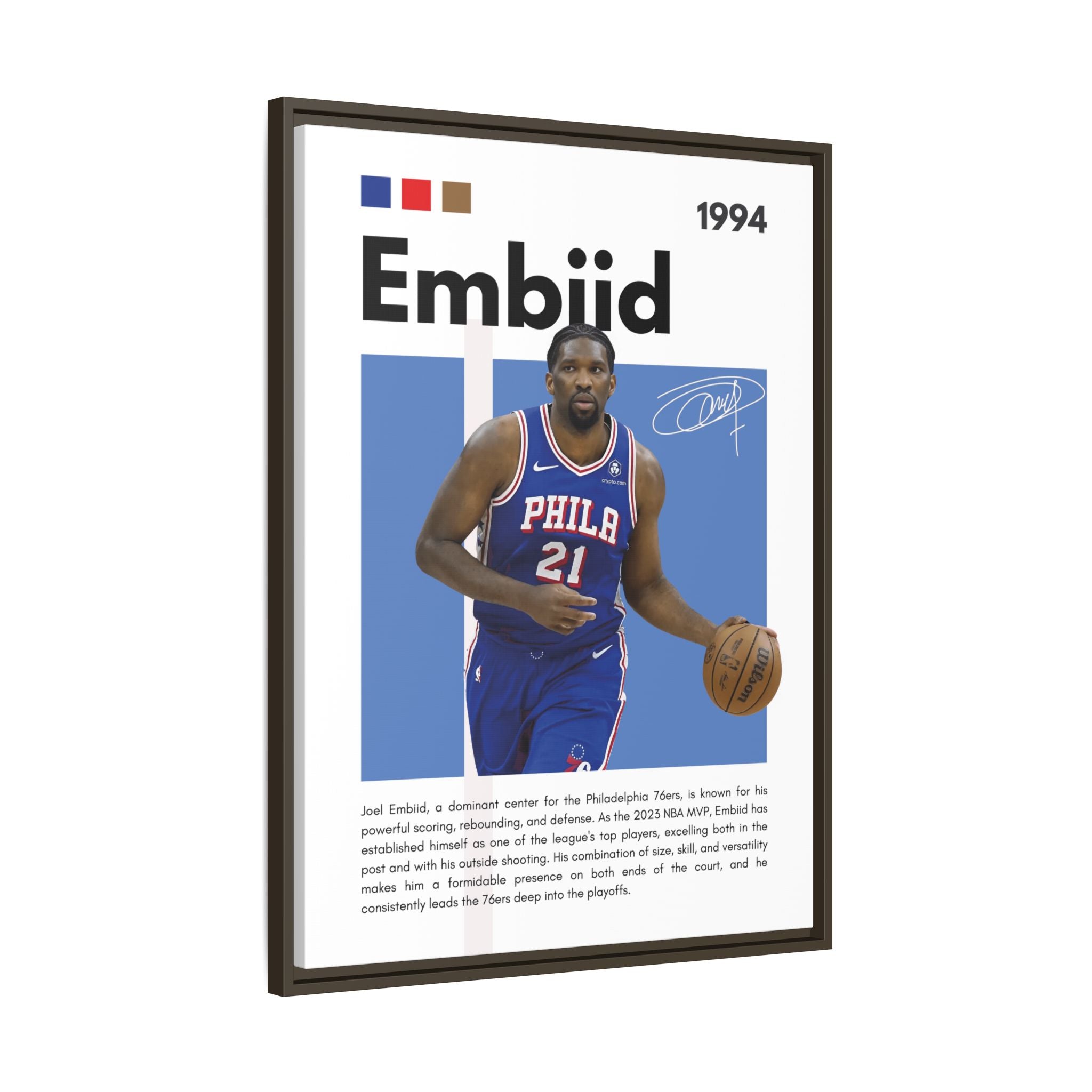 Embiid MVP - Canvas Wall Art