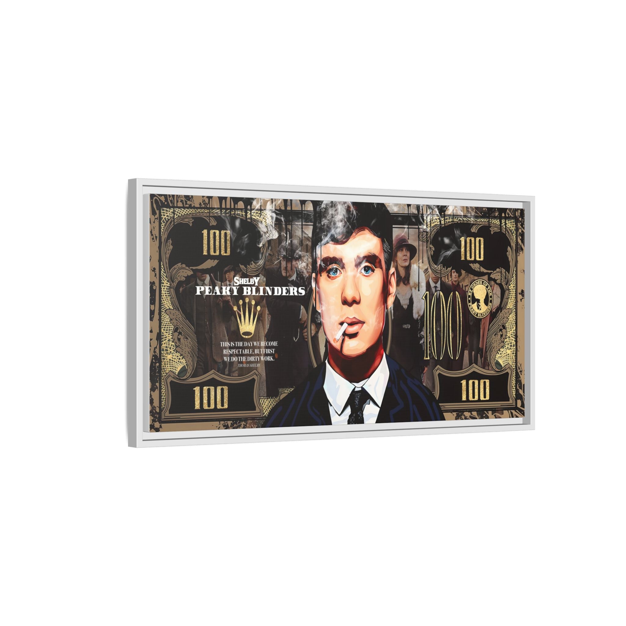 Peaky Blinders Reign: Shelby Empire Rising, Vintage Gangster Art Portrait - Canvas Wall Art