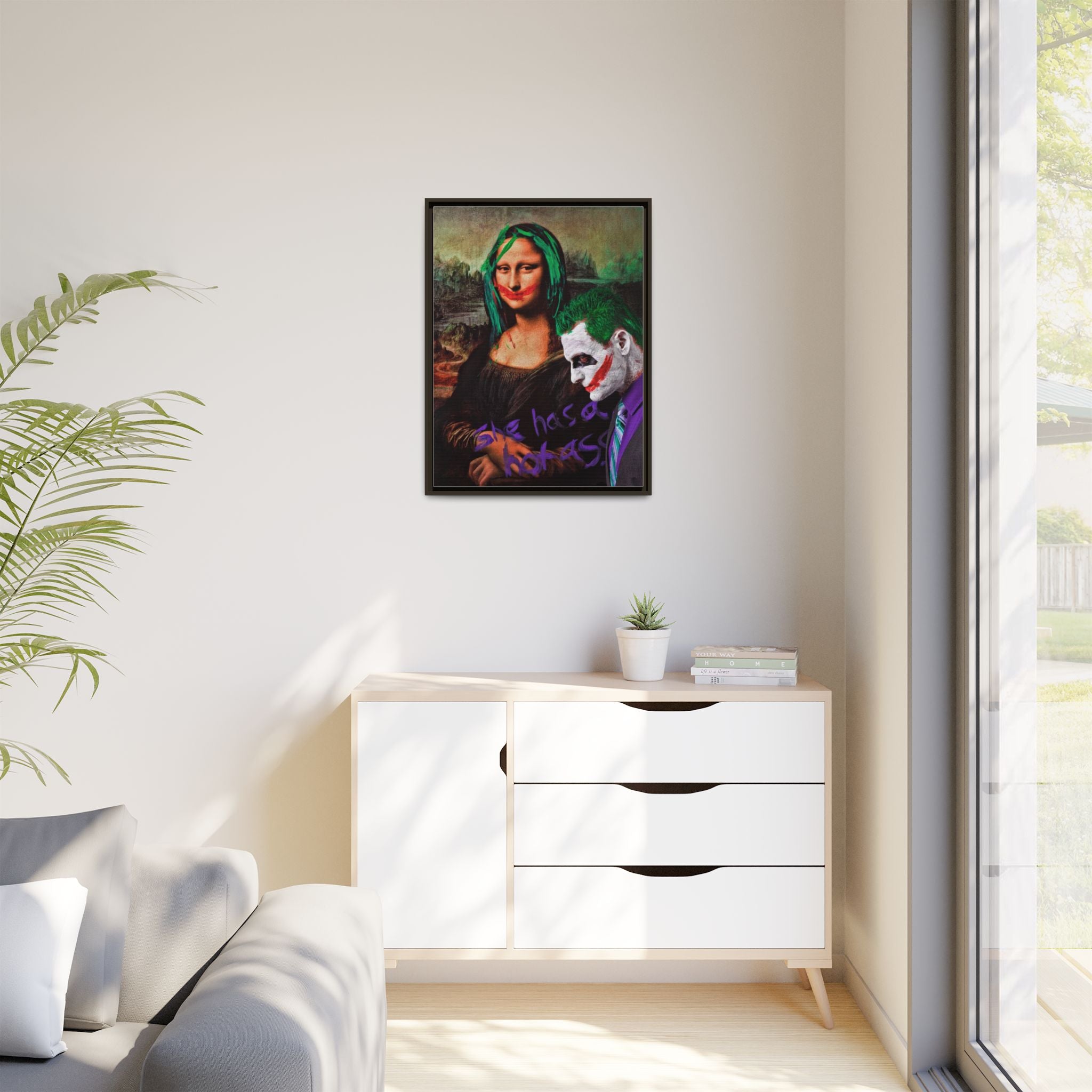 Mona Lisa Metamorphosis: Pop Culture Remix, Comic Book Reimagining - Canvas Wall Art