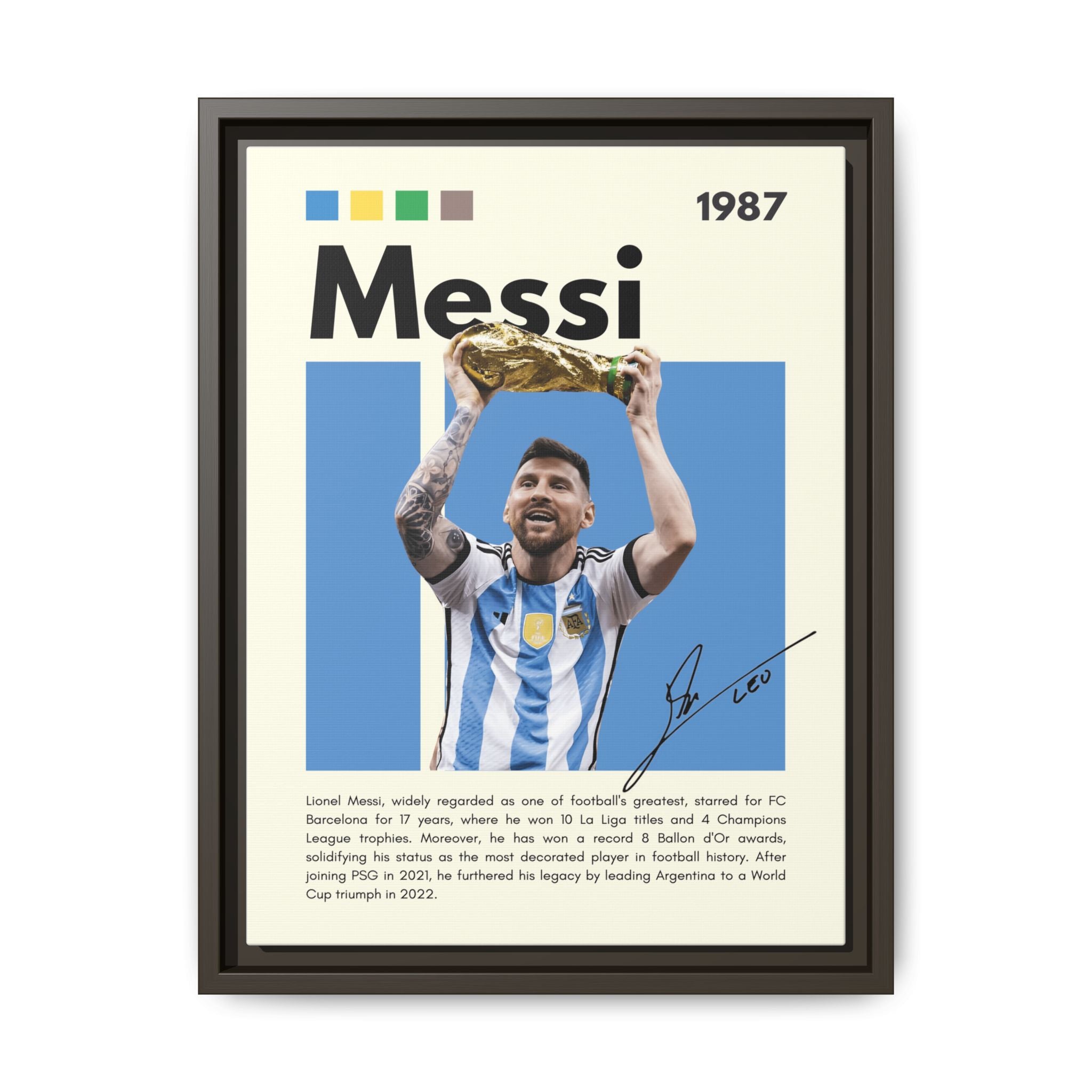 Messi's Triumph - Canvas Wall Art