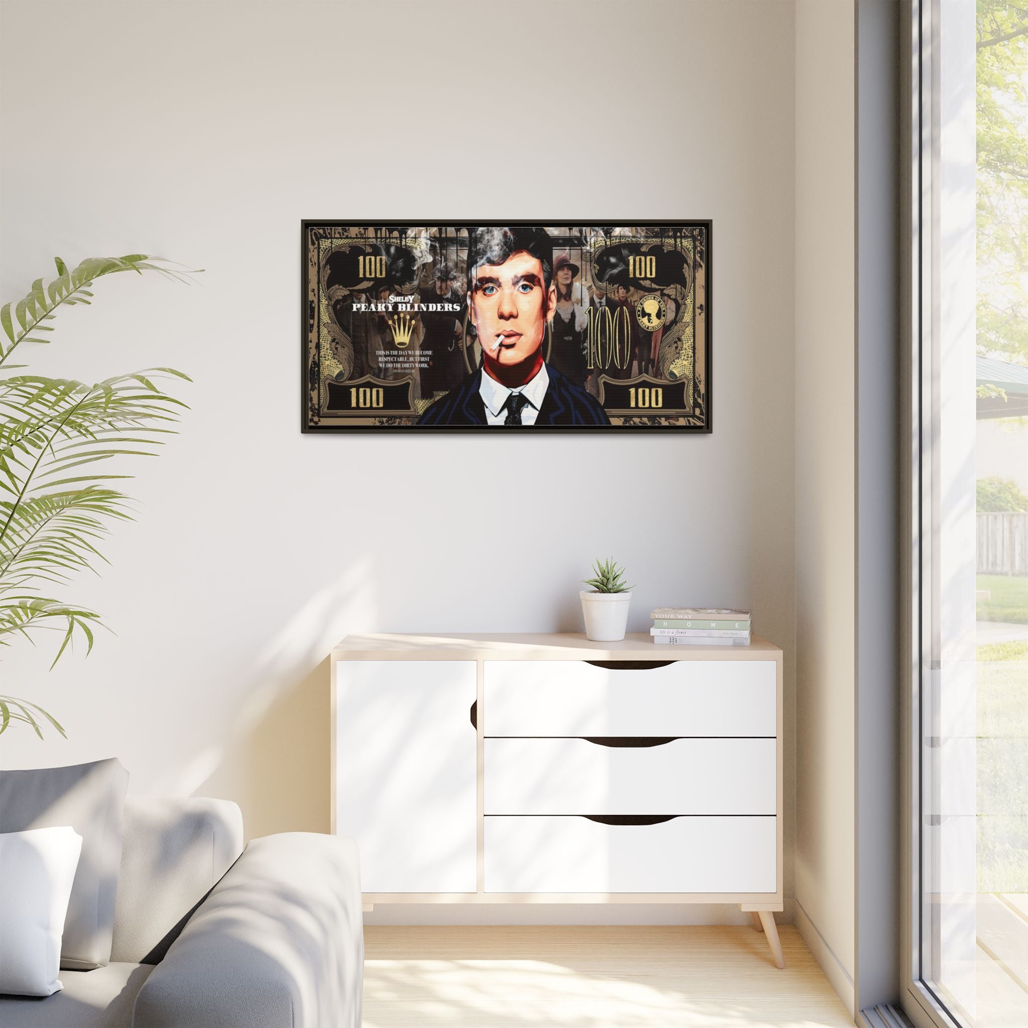 Peaky Blinders Reign: Shelby Empire Rising, Vintage Gangster Art Portrait - Canvas Wall Art