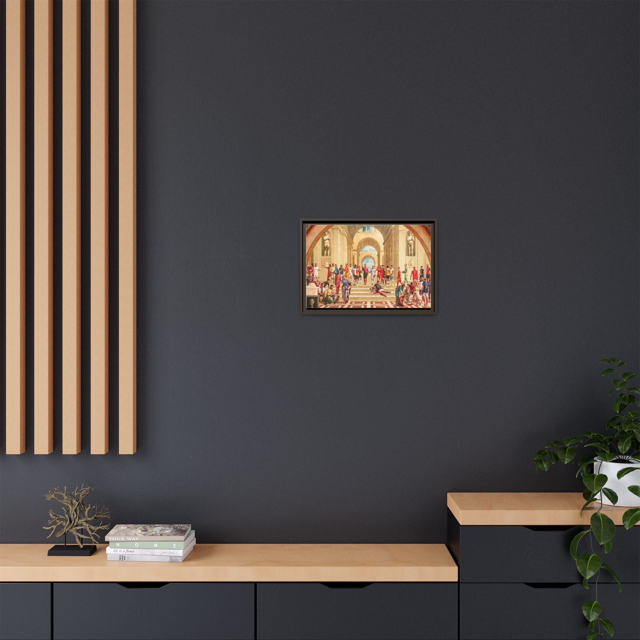 Pantheon of Football Glory: World Cup 2022 Immortalized, Global Soccer Legends Memorialized - Canvas Wall Art