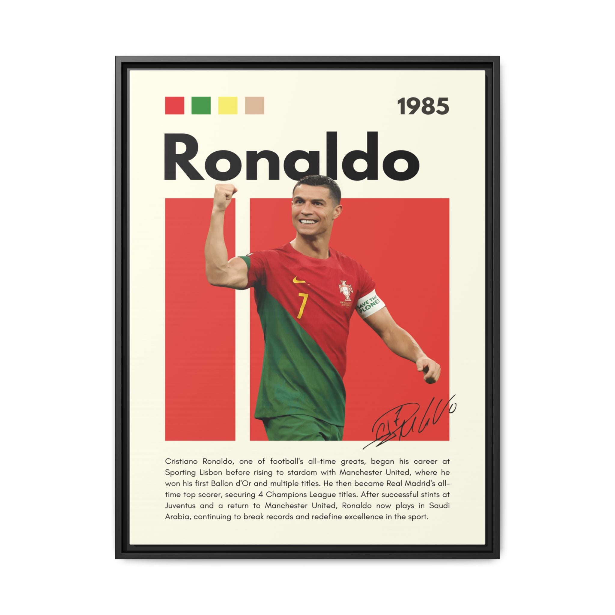 Ronaldo: King of Football - Canvas Wall Art