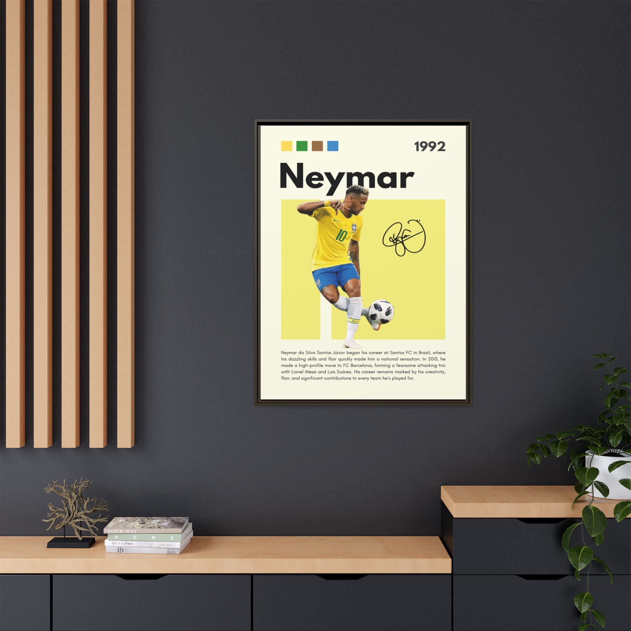 Neymar's Golden Moment - Canvas Wall Art