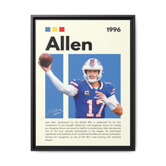 Josh Allen - Canvas Wall Art