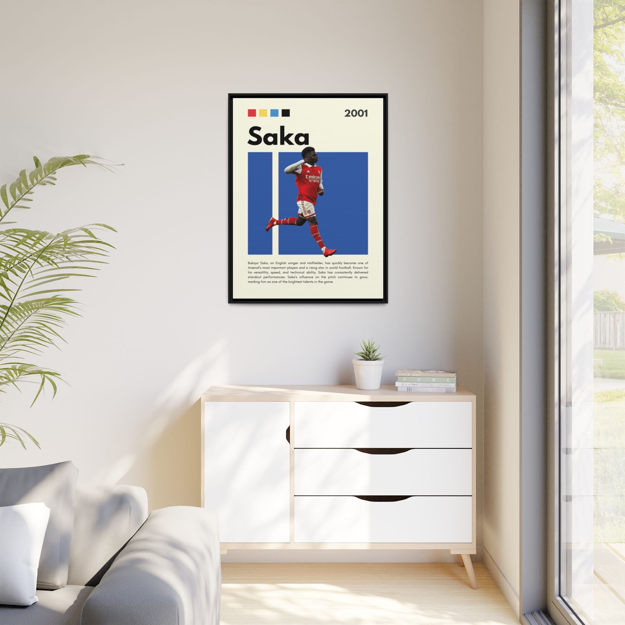 Saka Soars - Canvas Wall Art