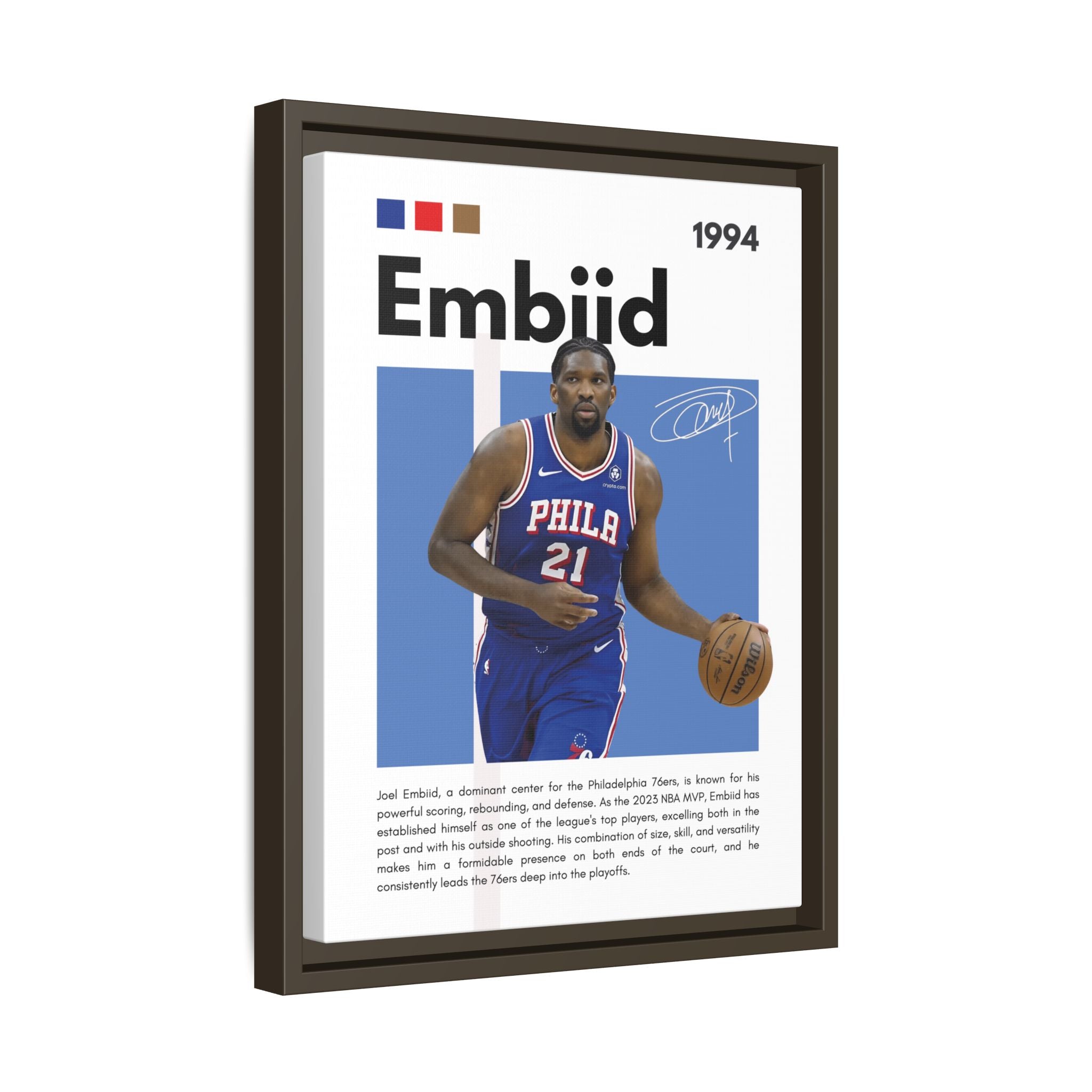 Embiid MVP - Canvas Wall Art