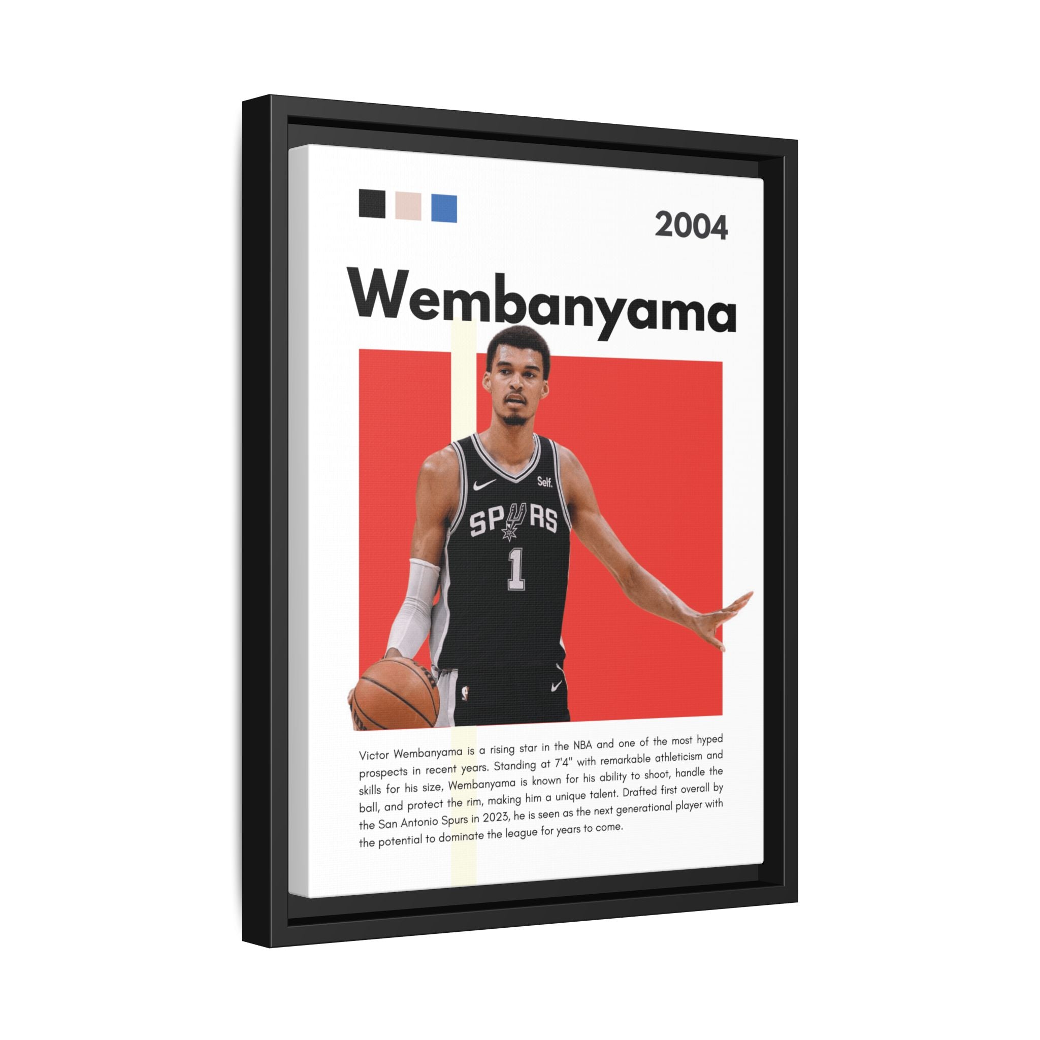Wembanyama Rising - Canvas Wall Art