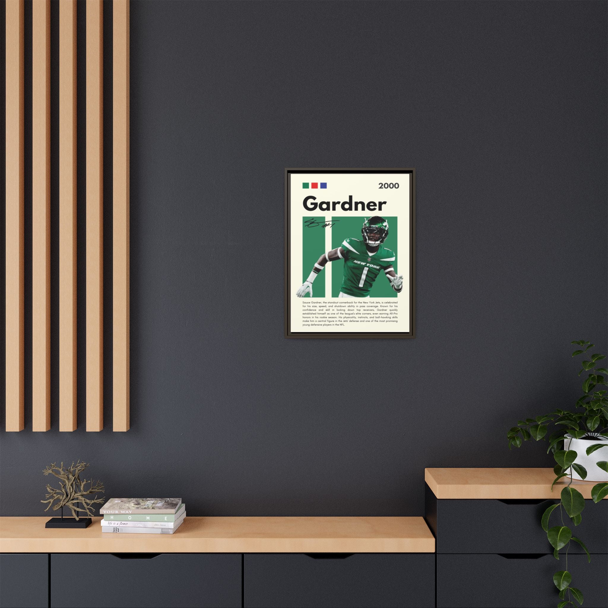 Sauce Gardner: Defensive Dynamo - Canvas Wall Art