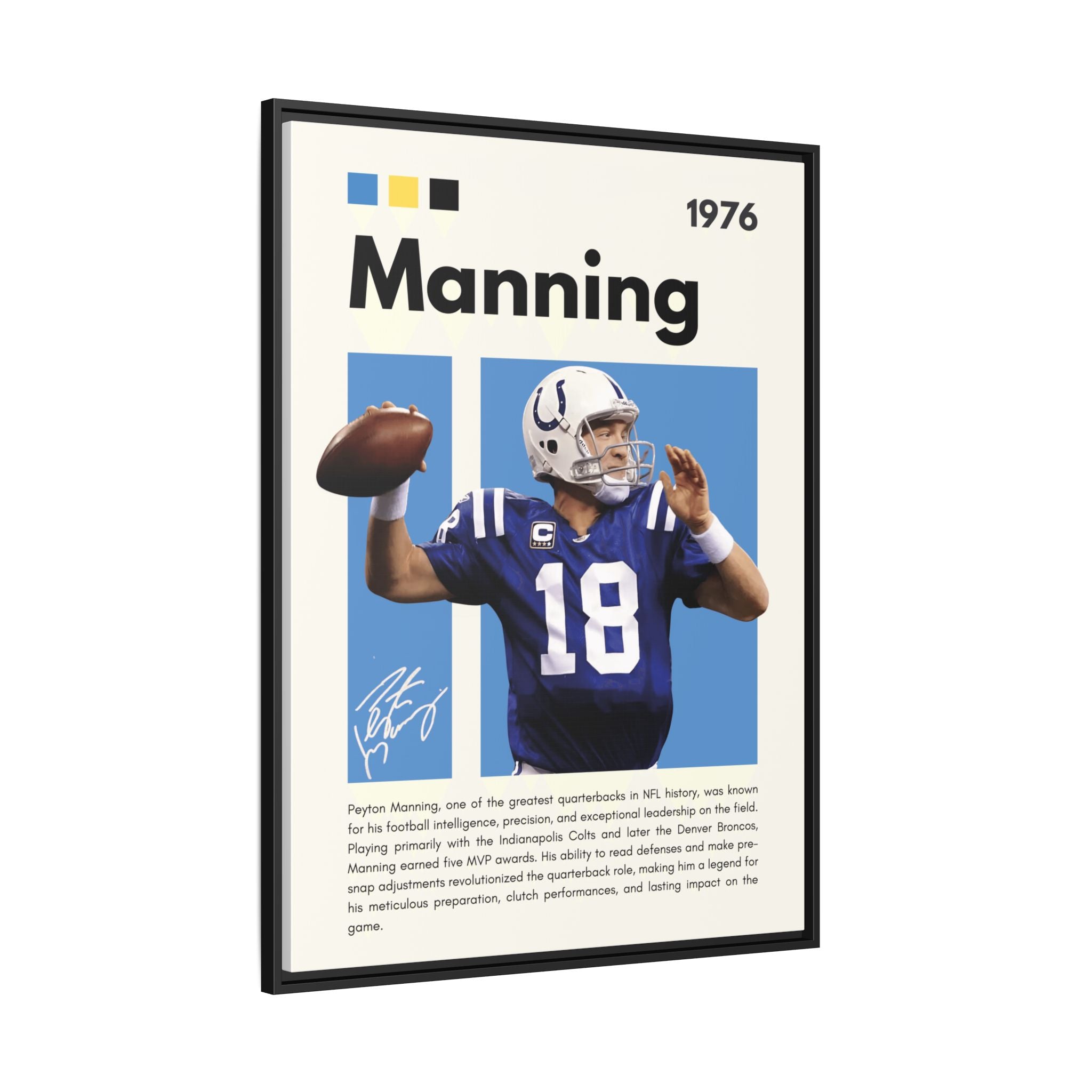 Peyton Manning: Gridiron Genius - Canvas Wall Art