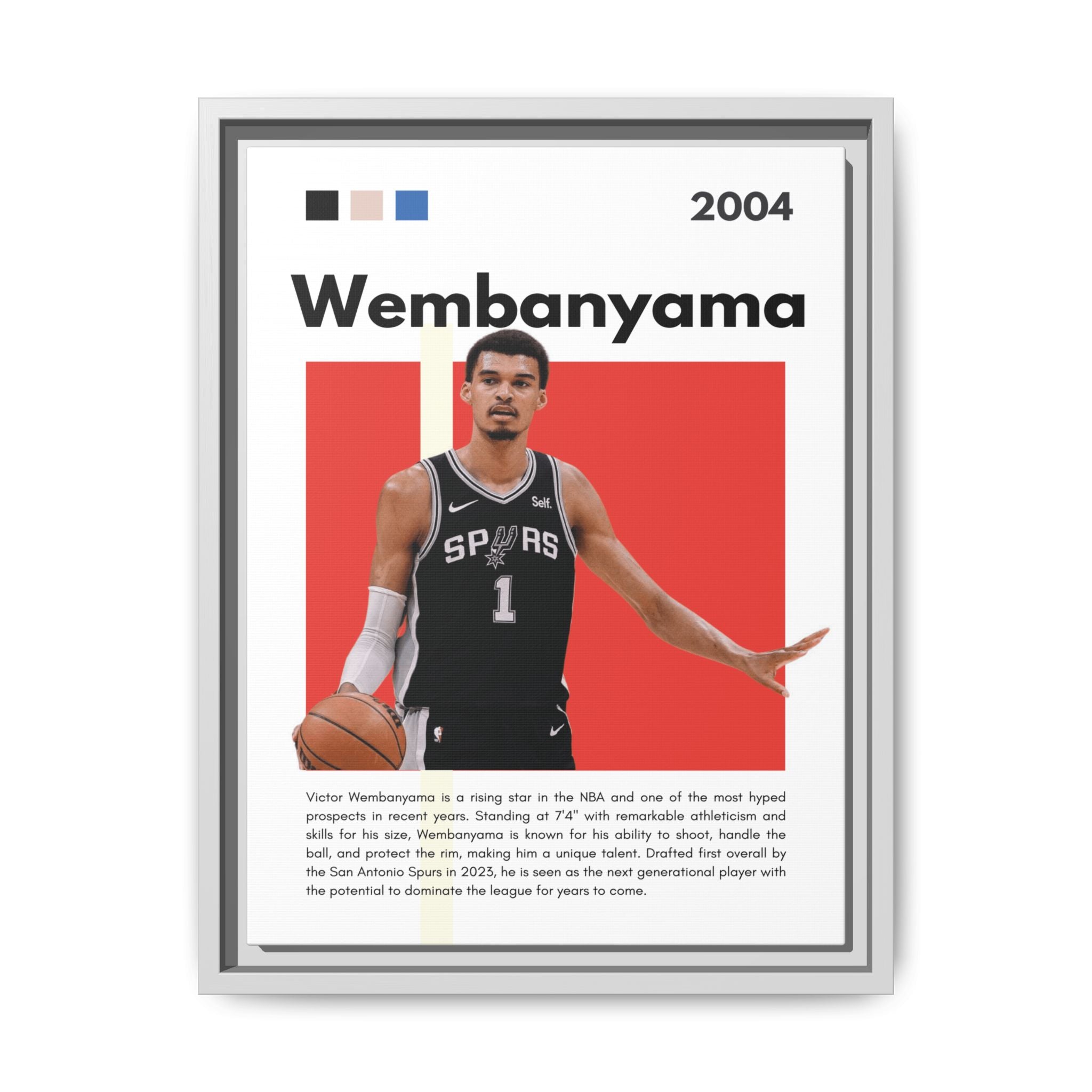 Wembanyama Rising - Canvas Wall Art