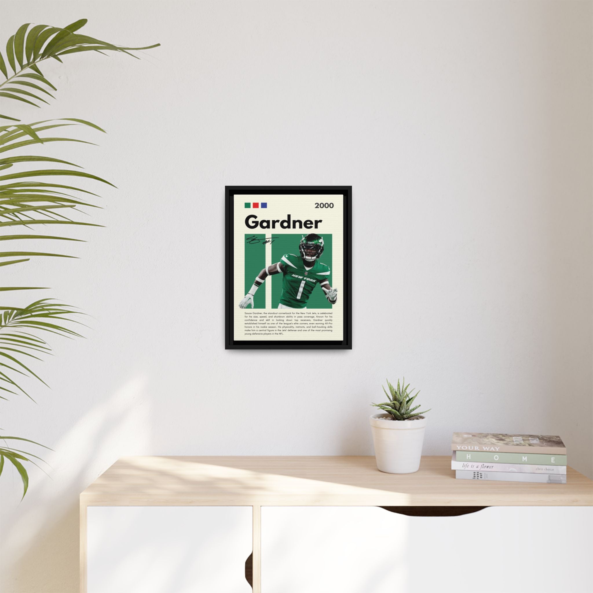 Sauce Gardner: Defensive Dynamo - Canvas Wall Art
