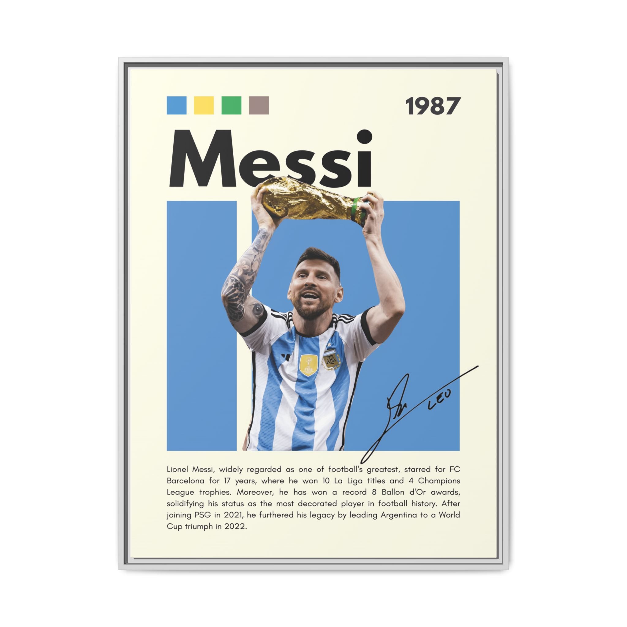 Messi's Triumph - Canvas Wall Art
