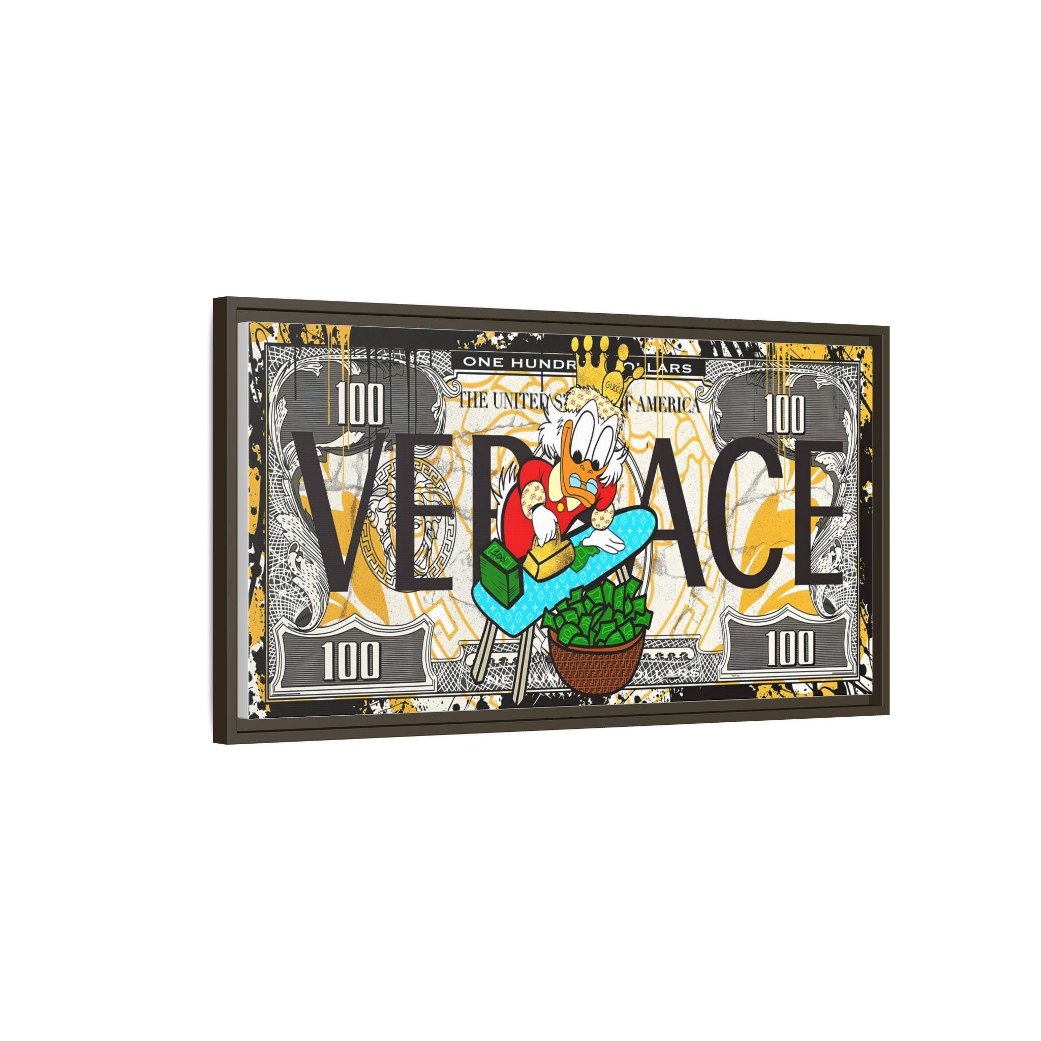 Duckonomics: Pop Art Currency Remix, Urban Financial Whimsy - Canvas Wall Art