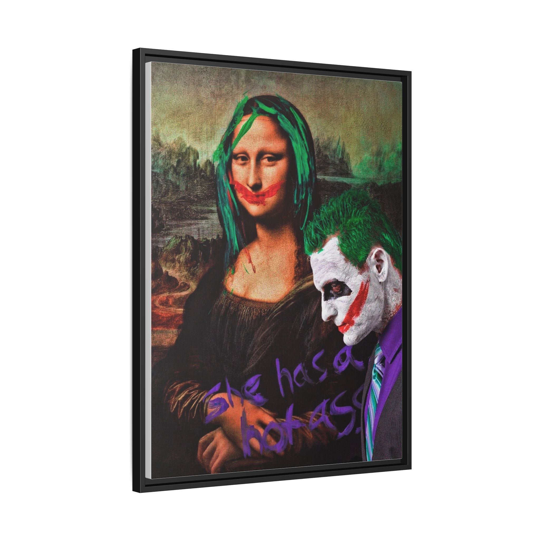 Mona Lisa Metamorphosis: Pop Culture Remix, Comic Book Reimagining - Canvas Wall Art