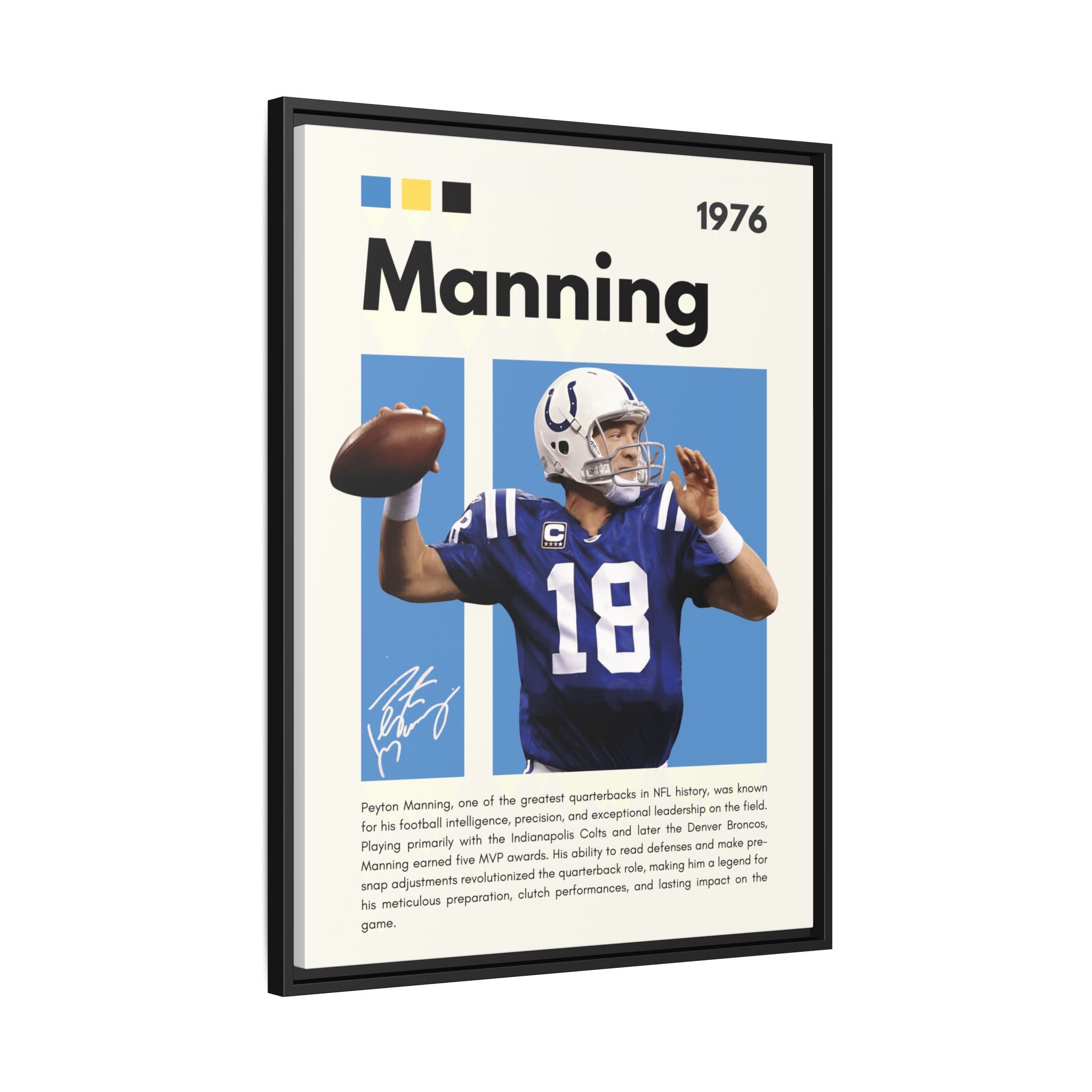 Peyton Manning: Gridiron Genius - Canvas Wall Art