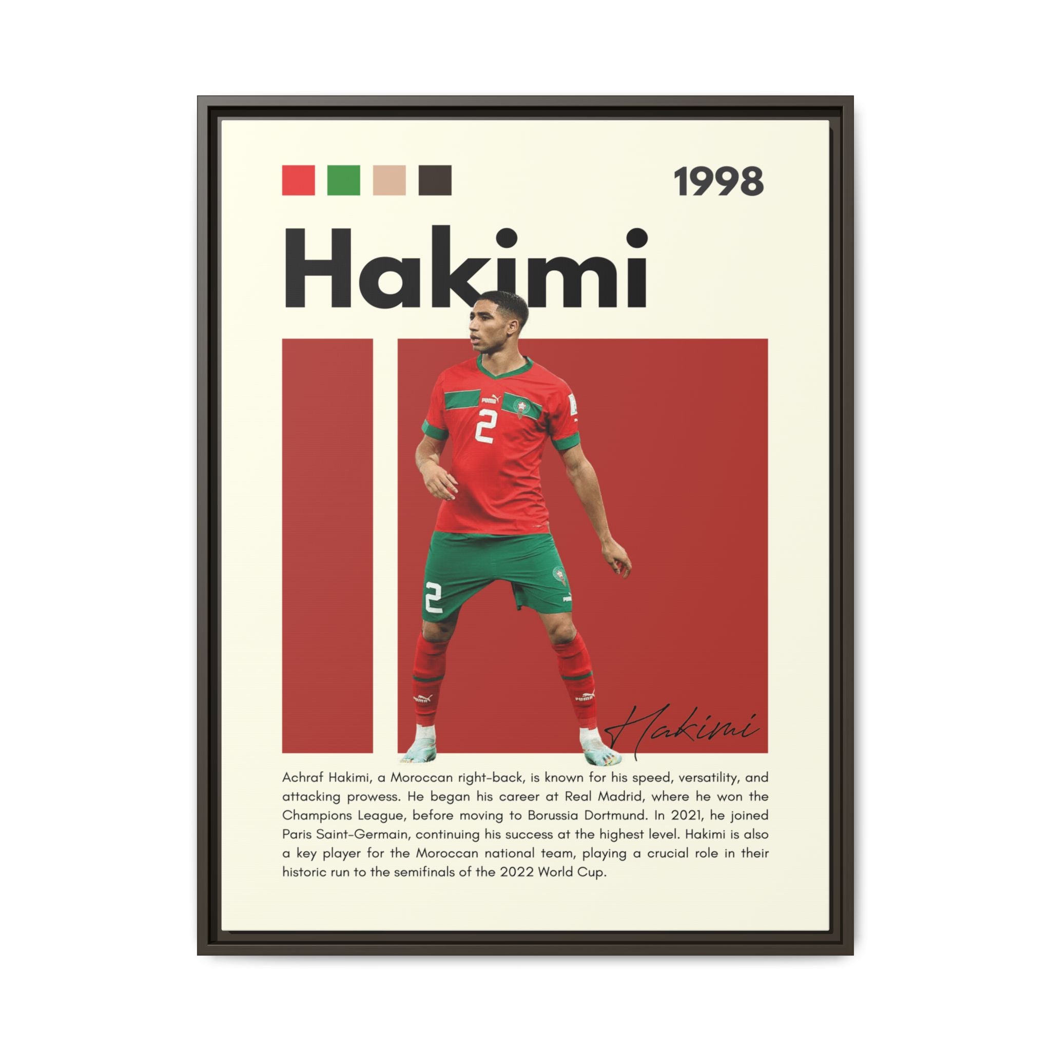 Hakimi: Lightning of Morocco - Canvas Wall Art