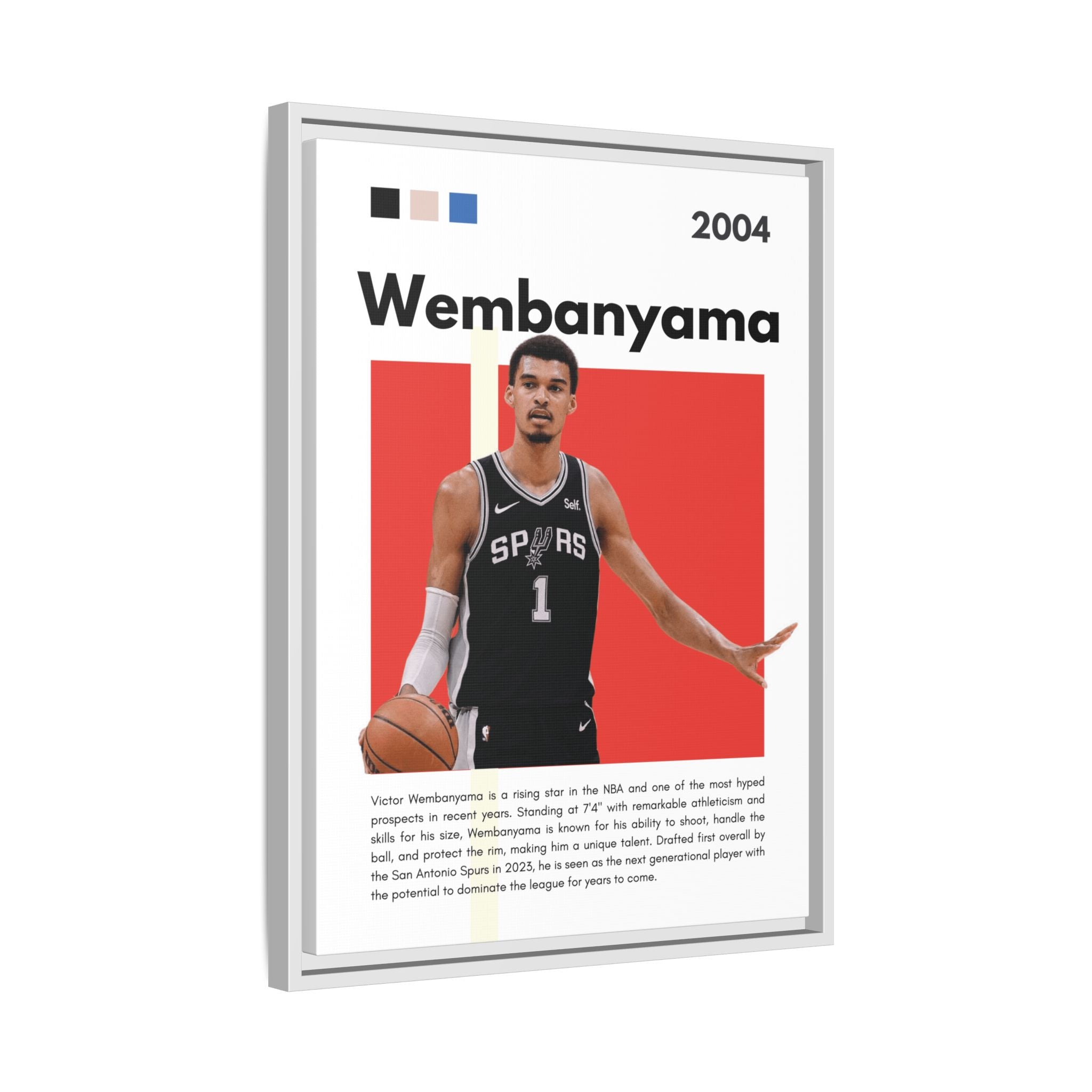 Wembanyama Rising - Canvas Wall Art