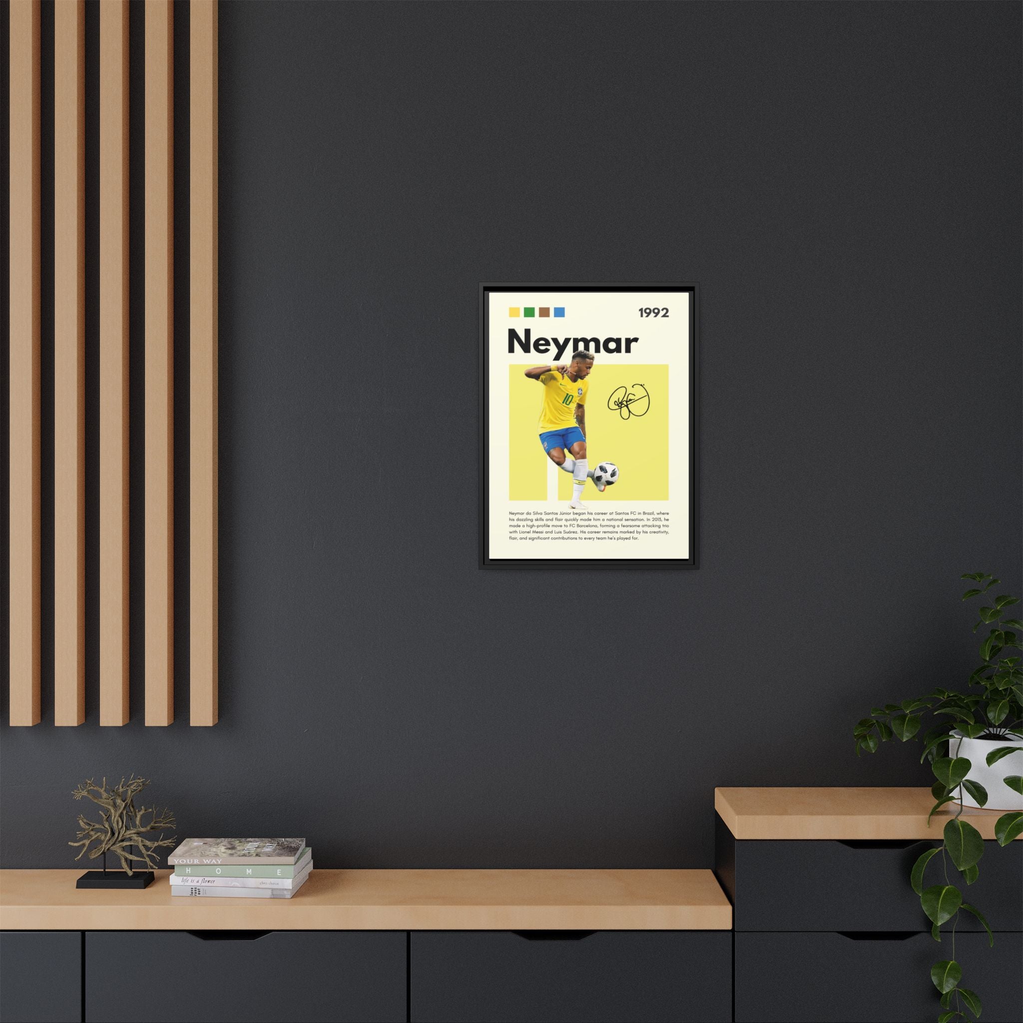 Neymar's Golden Moment - Canvas Wall Art