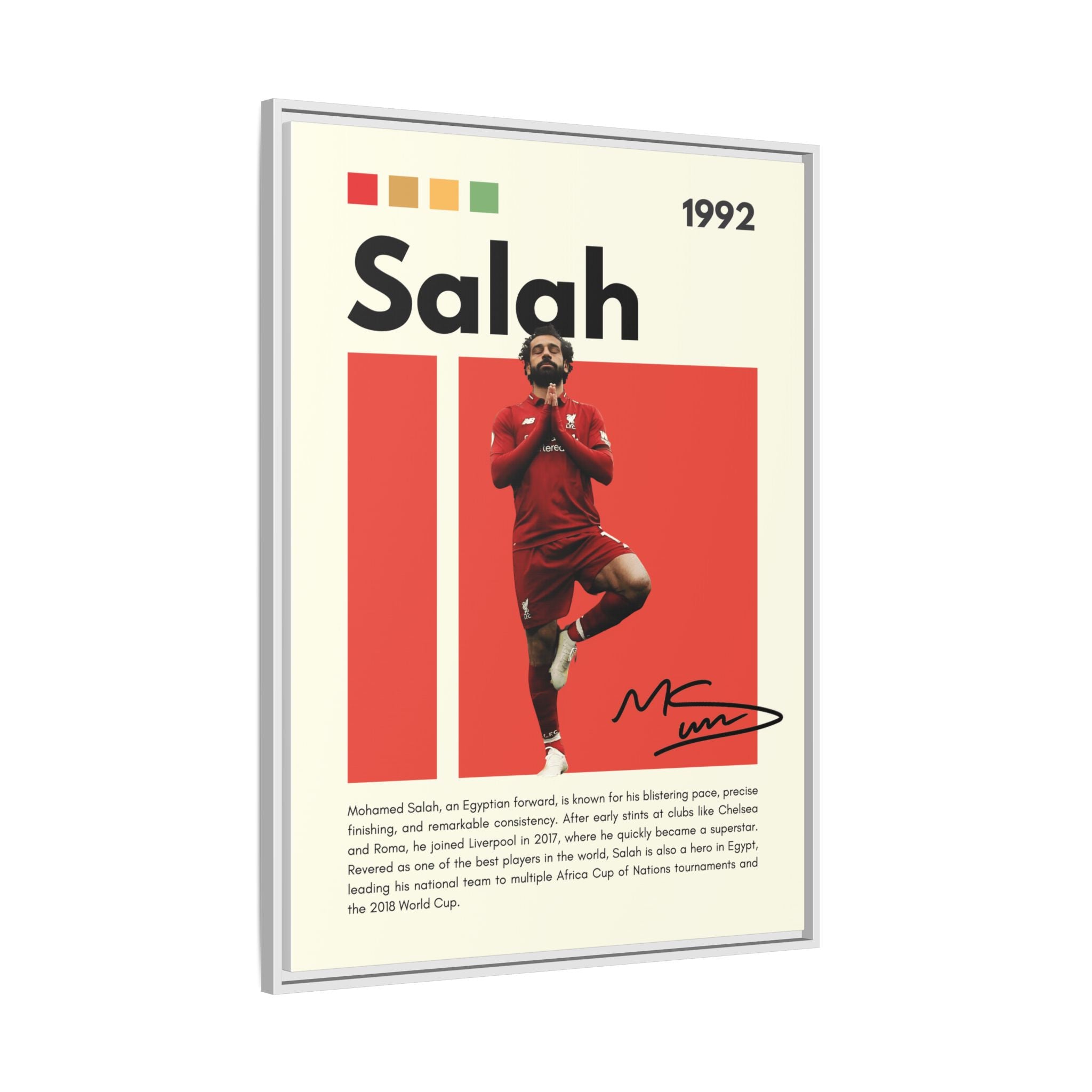 Mohamed Salah: Liverpool Legend
Egyptian King of Football
Salah's Blazing Red Journey
Iconic Forward - Canvas Wall Art