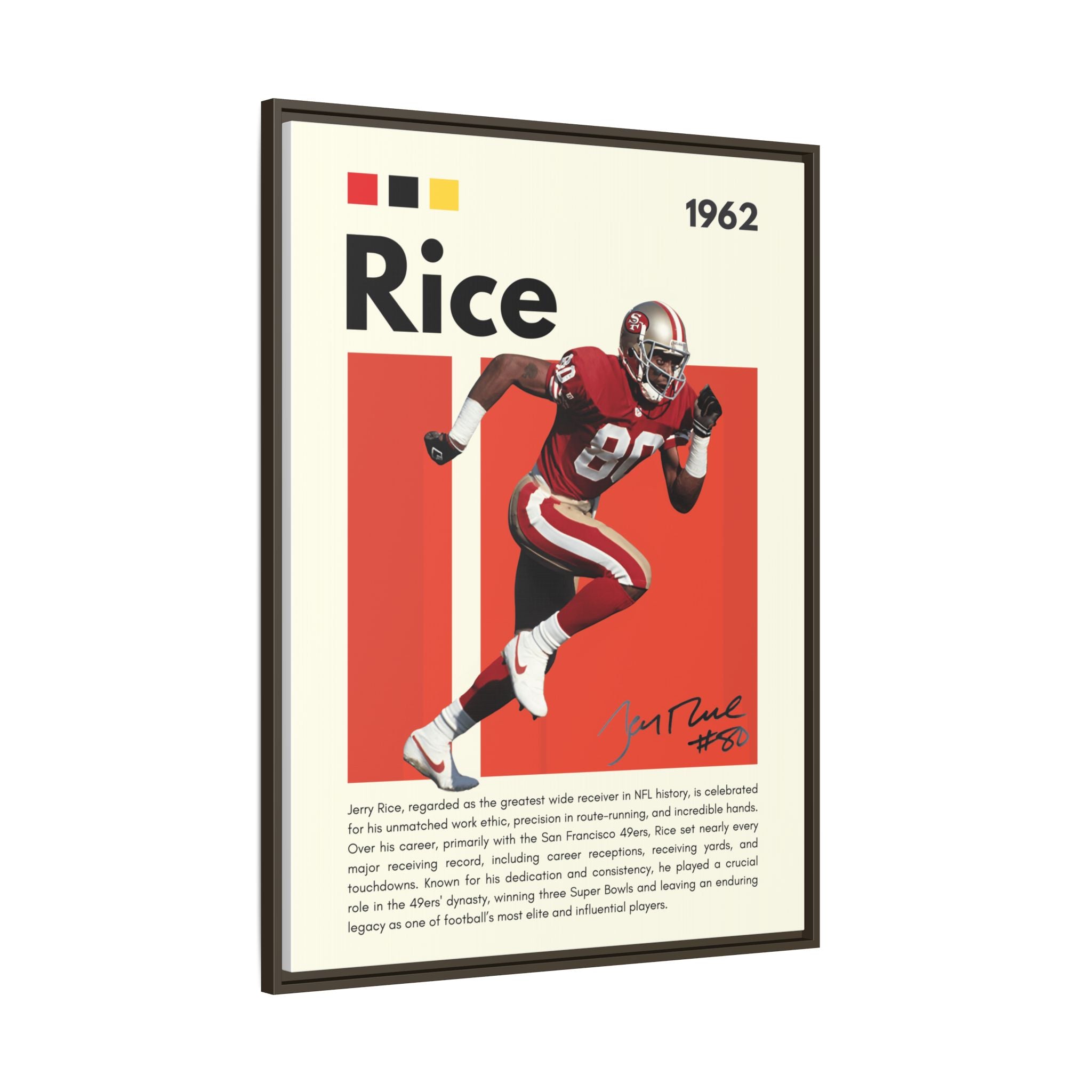 Jerry Rice: Gridiron Legend - Canvas Wall Art