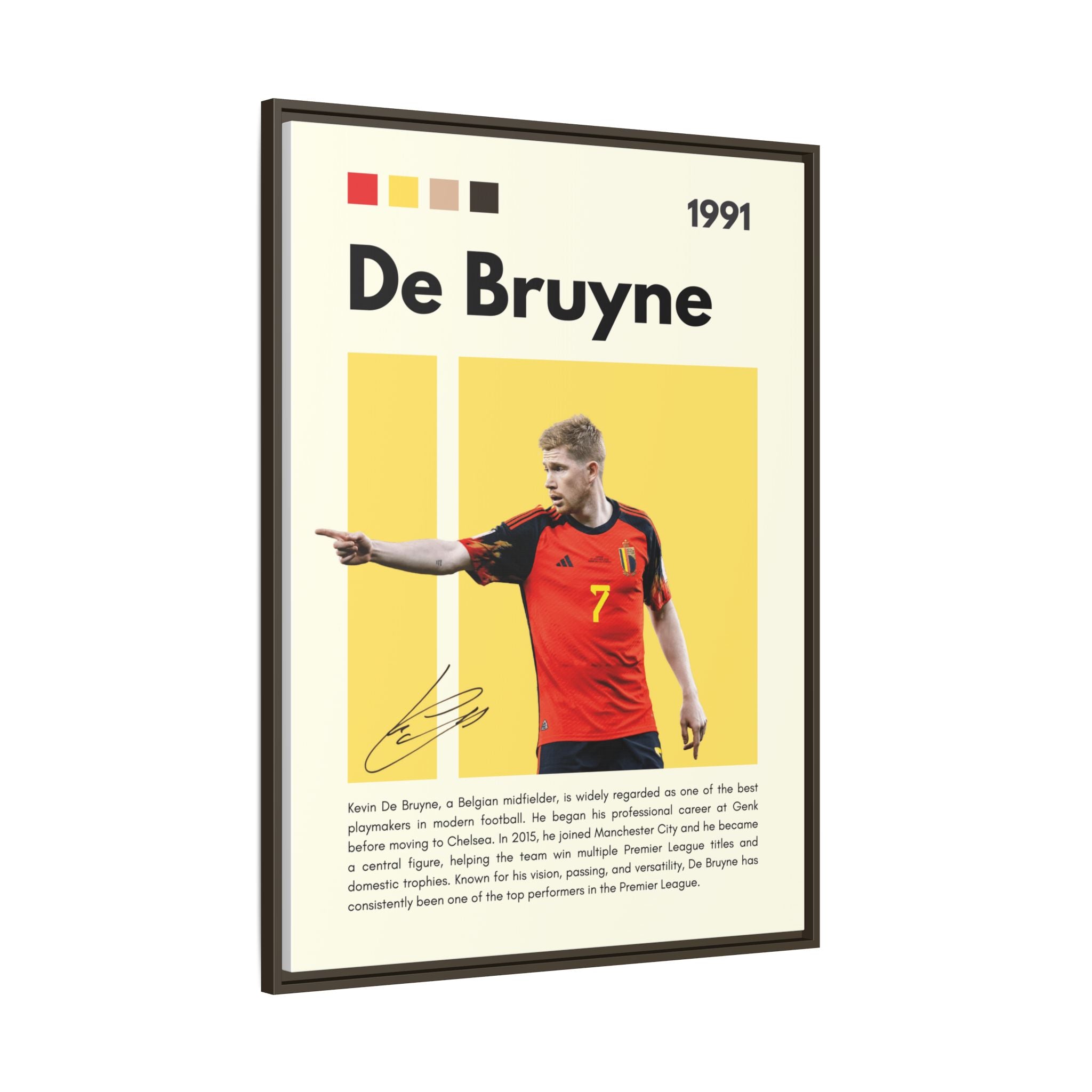De Bruyne: Football's Maestro - Canvas Wall Art
