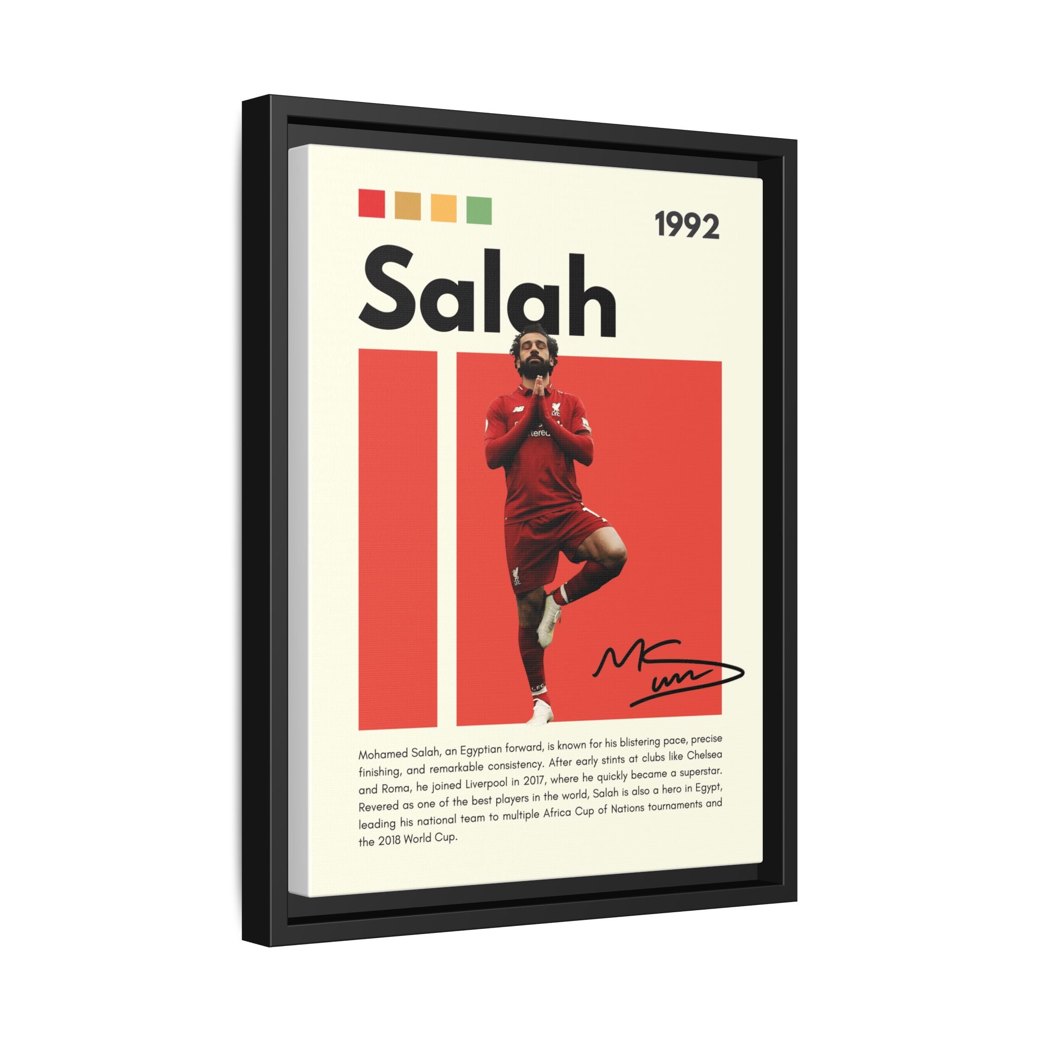 Mohamed Salah: Liverpool Legend
Egyptian King of Football
Salah's Blazing Red Journey
Iconic Forward - Canvas Wall Art