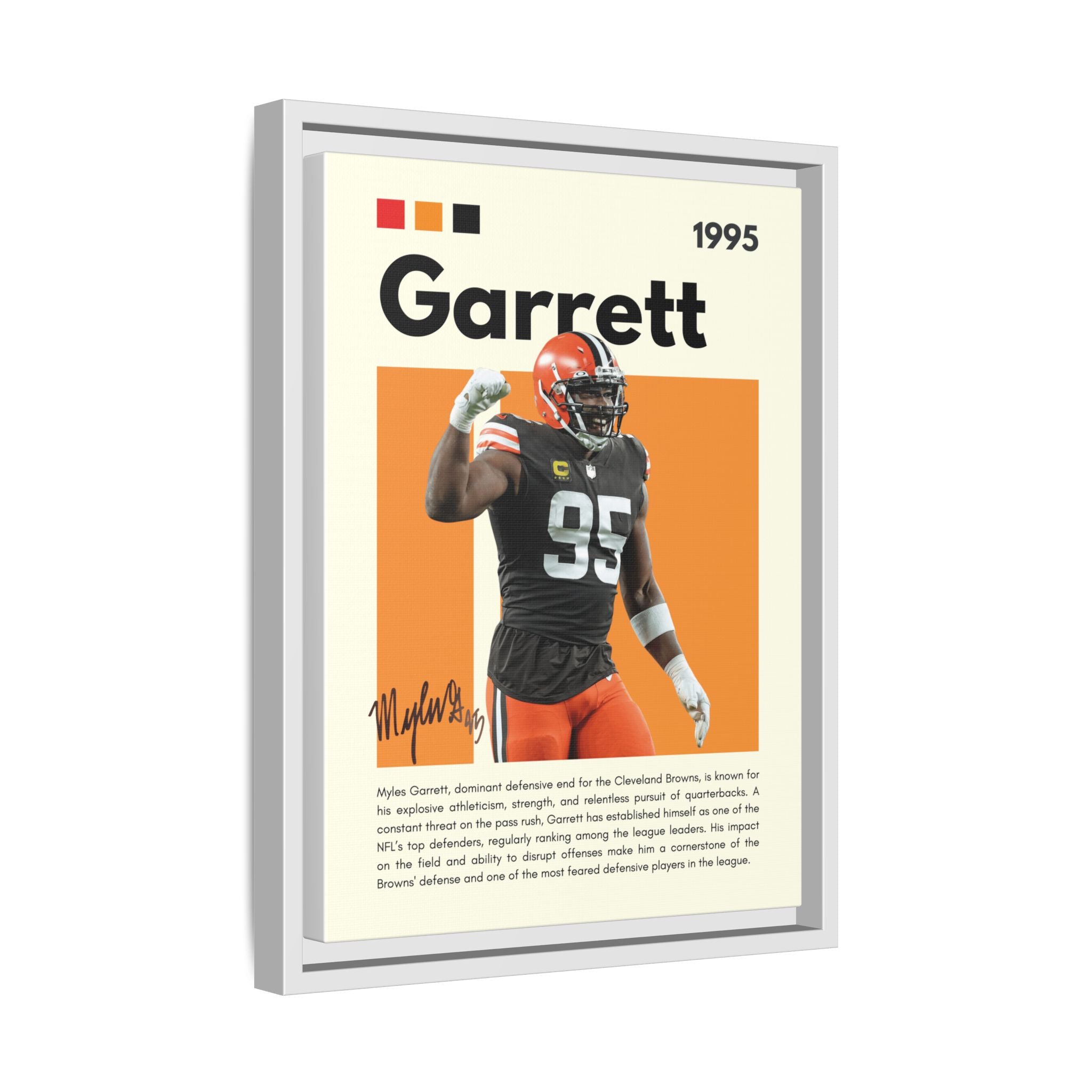 Myles Garrett: Beast of the Browns - Canvas Wall Art