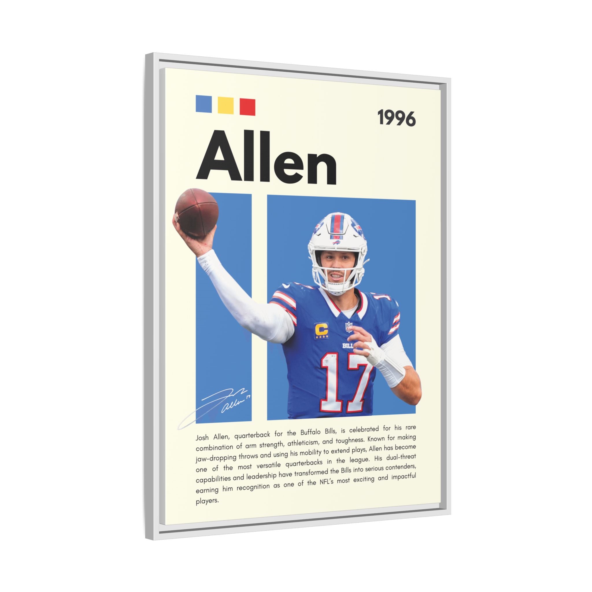Josh Allen - Canvas Wall Art