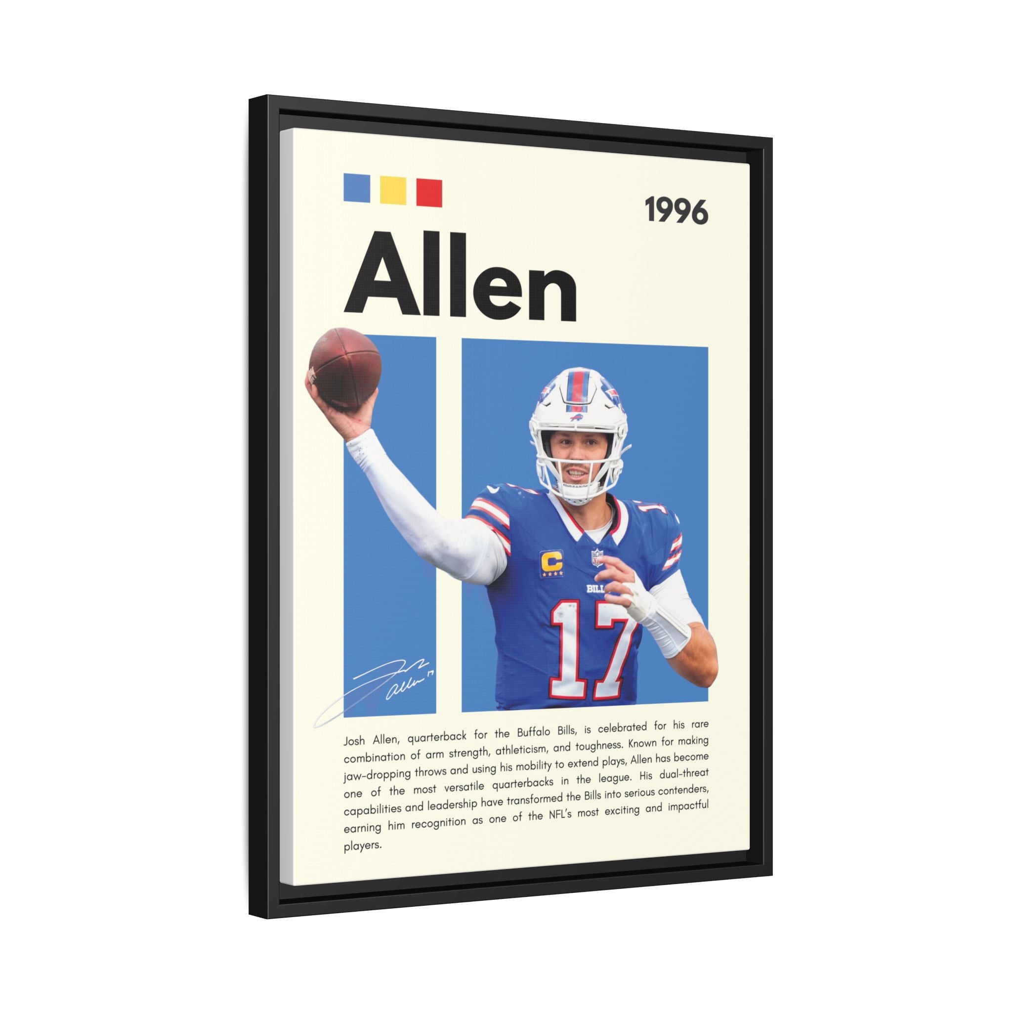 Josh Allen - Canvas Wall Art