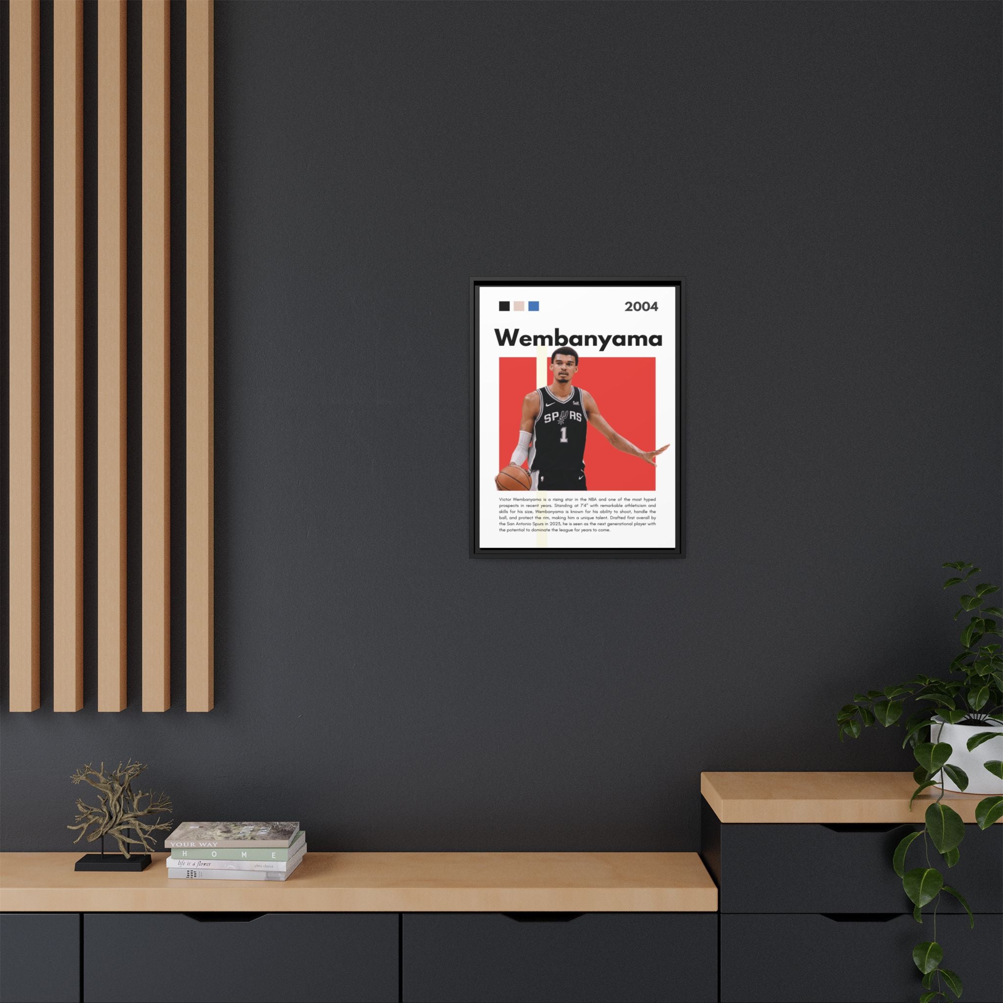 Wembanyama Rising - Canvas Wall Art