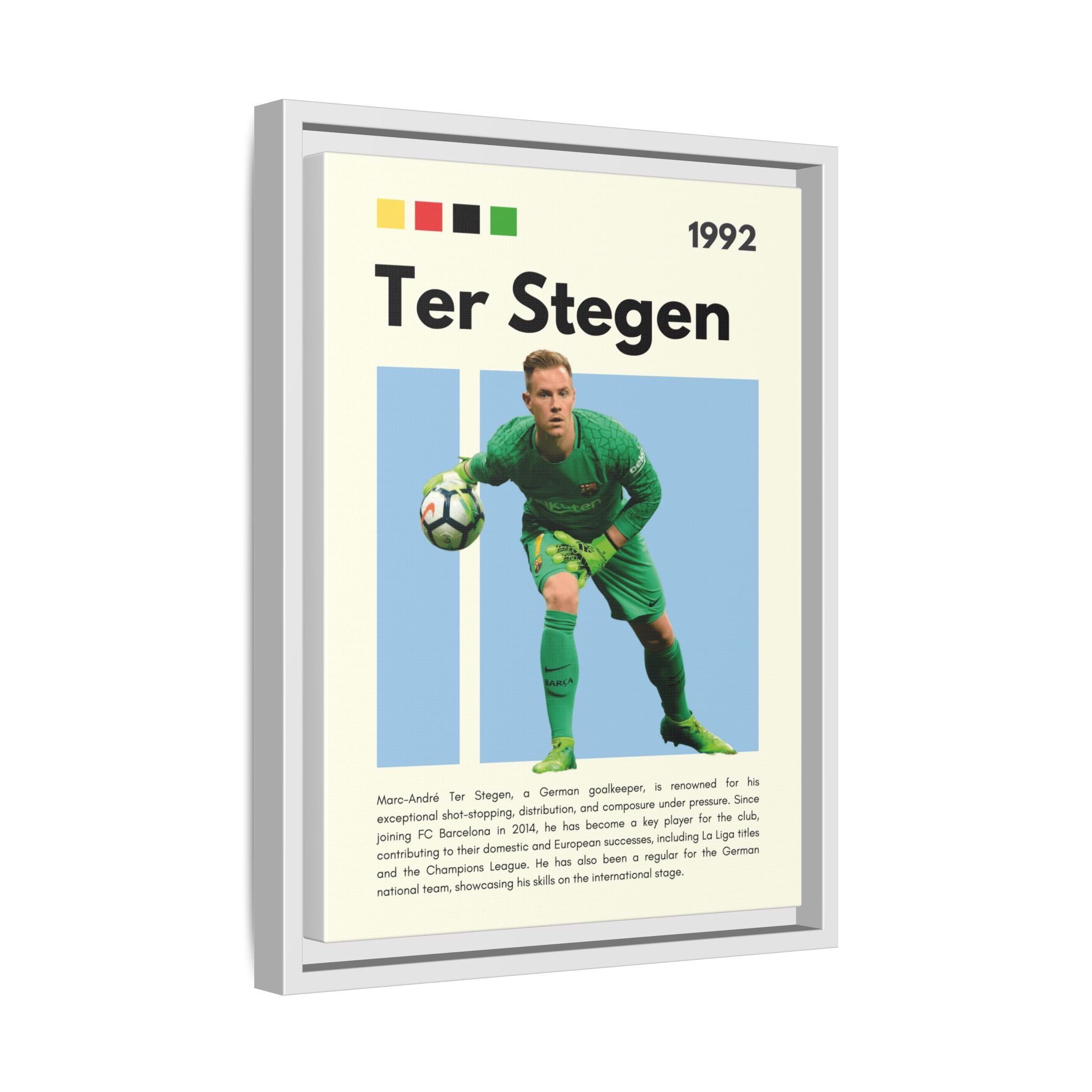 Ter Stegen: Guardian of Barcelona - Canvas Wall Art
