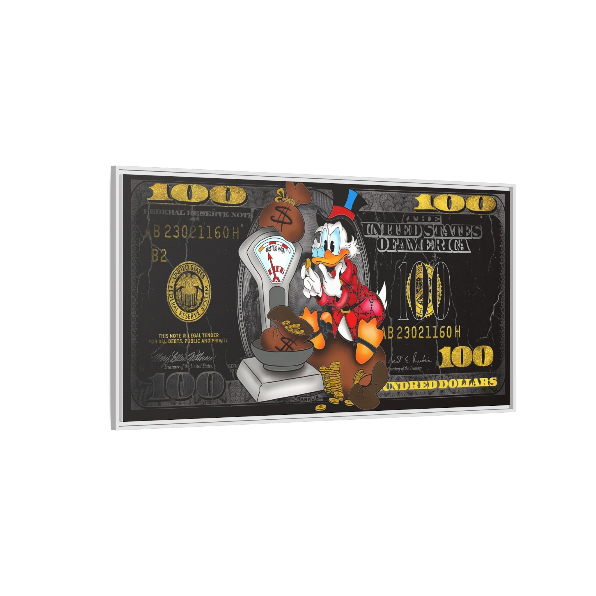 Wealth of Imagination: Disney Pop Art Economics, Financial Whimsy Visualization - Canvas Wall Art
