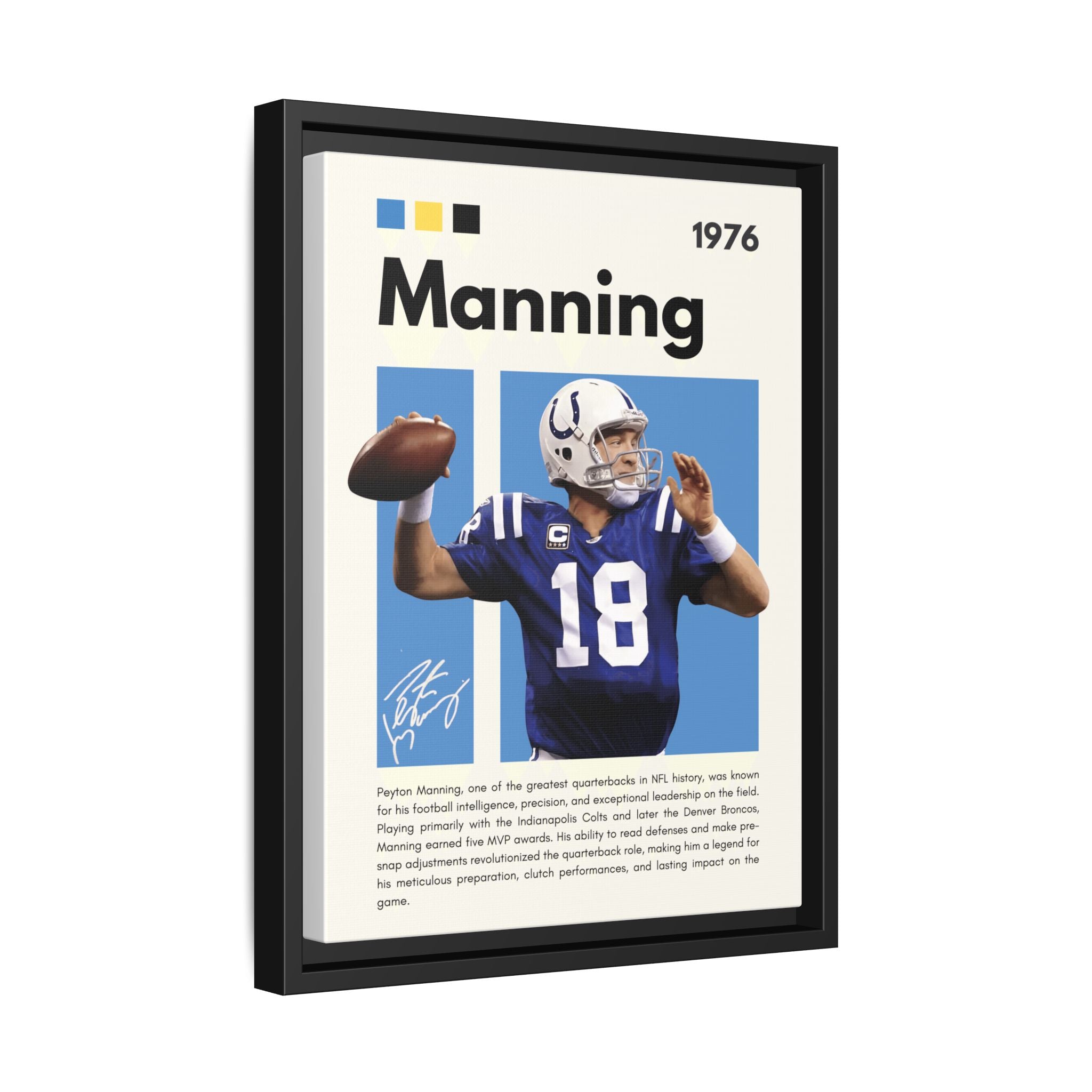 Peyton Manning: Gridiron Genius - Canvas Wall Art
