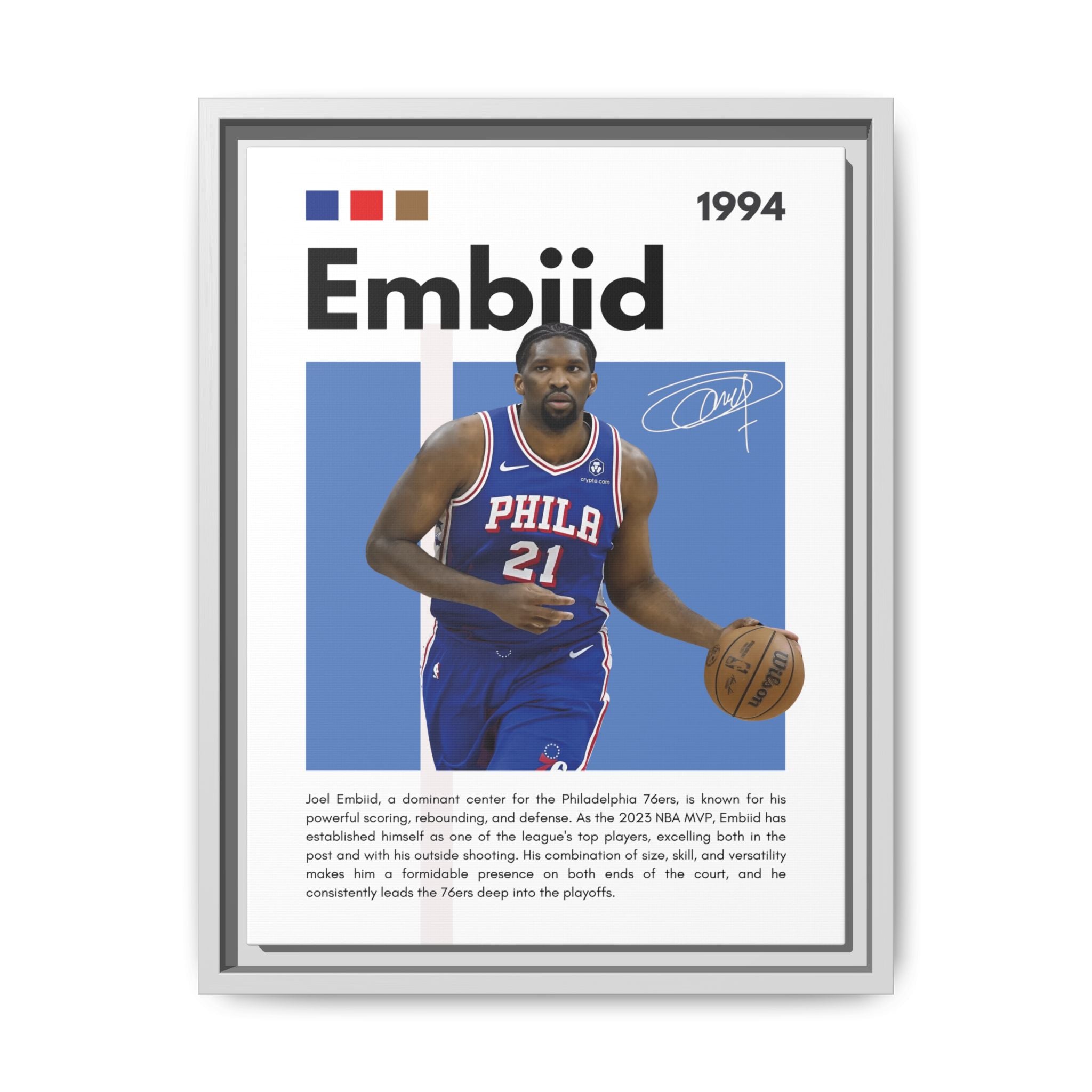 Embiid MVP - Canvas Wall Art