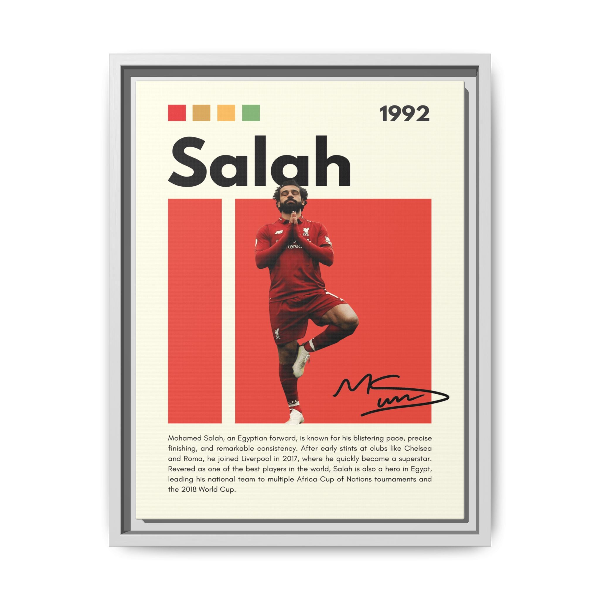 Mohamed Salah: Liverpool Legend
Egyptian King of Football
Salah's Blazing Red Journey
Iconic Forward - Canvas Wall Art