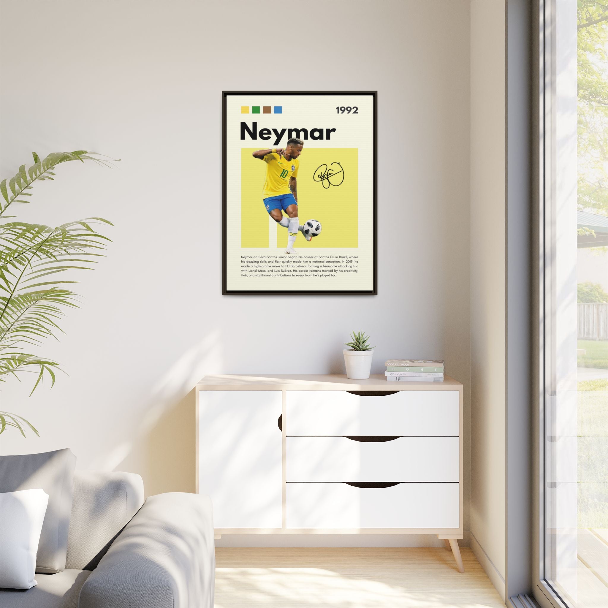 Neymar's Golden Moment - Canvas Wall Art