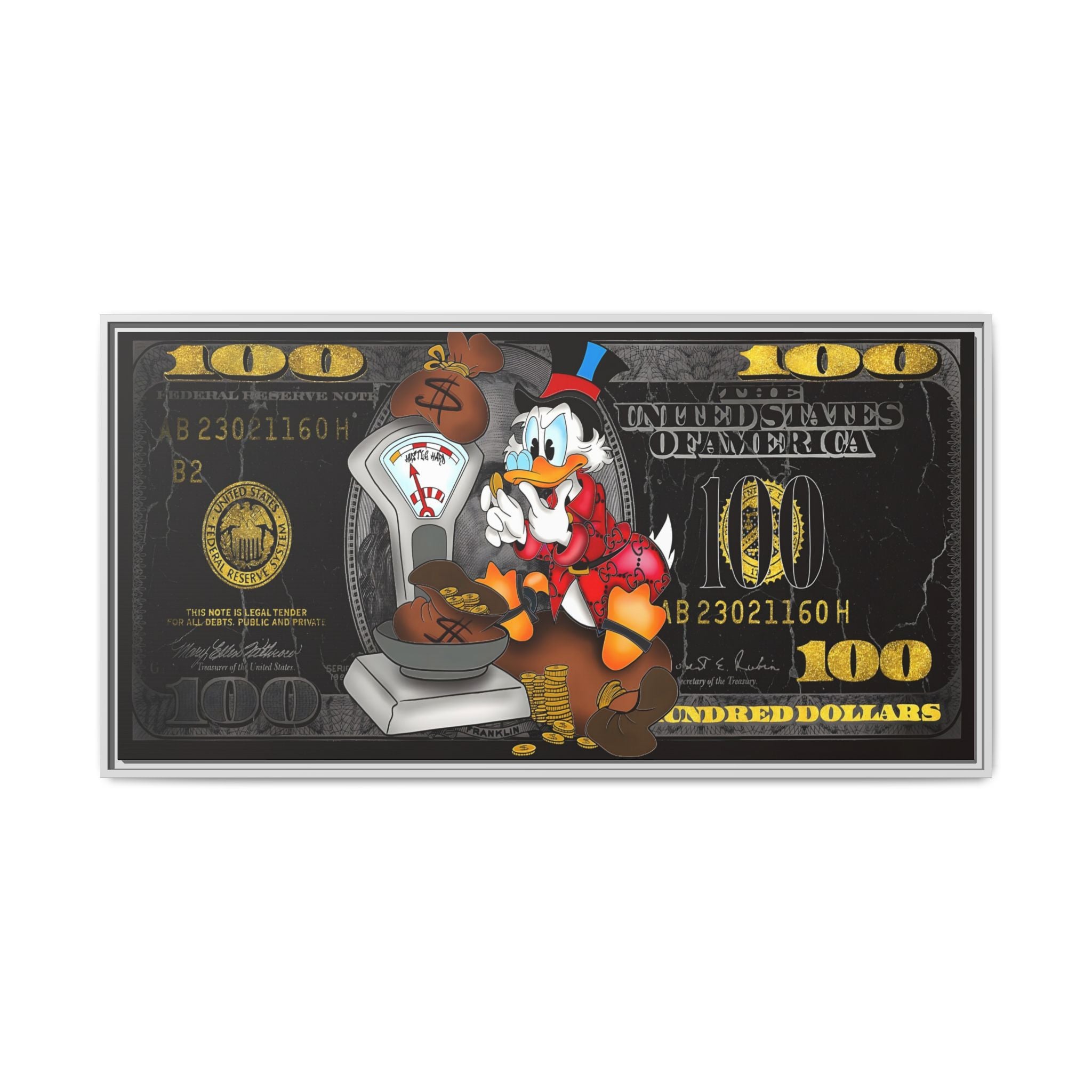 Wealth of Imagination: Disney Pop Art Economics, Financial Whimsy Visualization - Canvas Wall Art