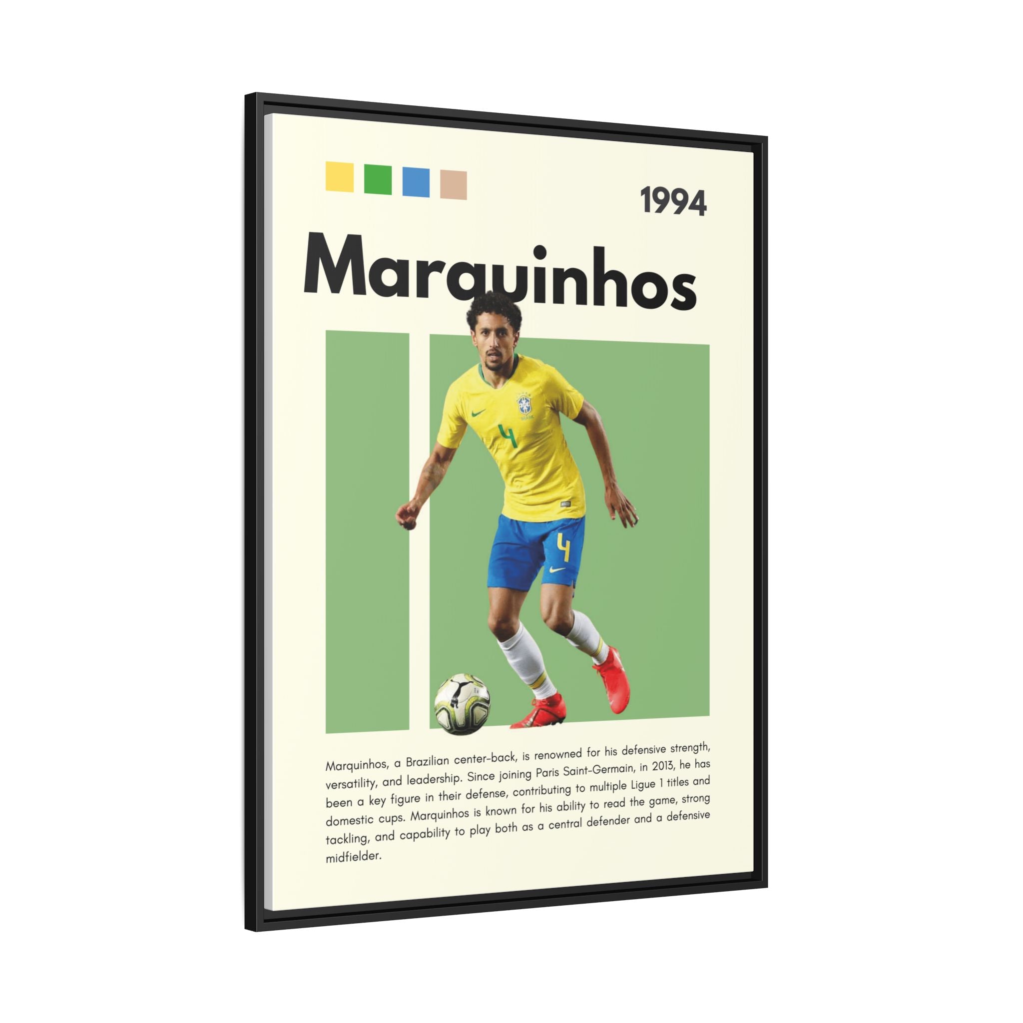 Marquinhos: Defensive Maestro - Canvas Wall Art